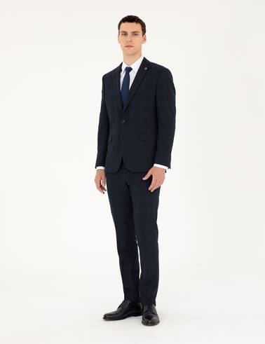 Lacivert Slim Fit Takım Elbise