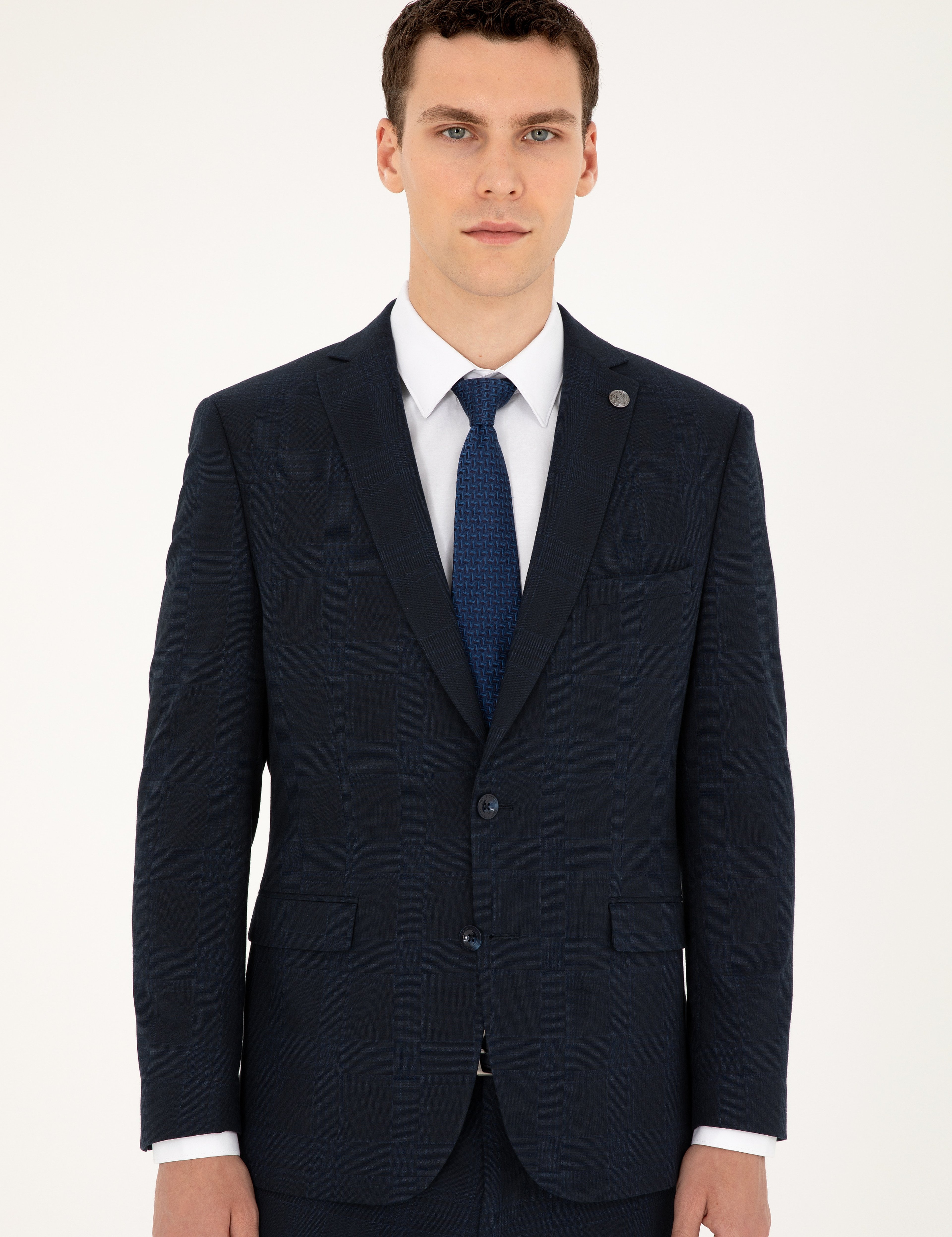 Lacivert Slim Fit Takım Elbise - Image 3