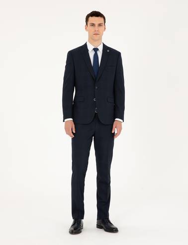Lacivert Slim Fit Takım Elbise