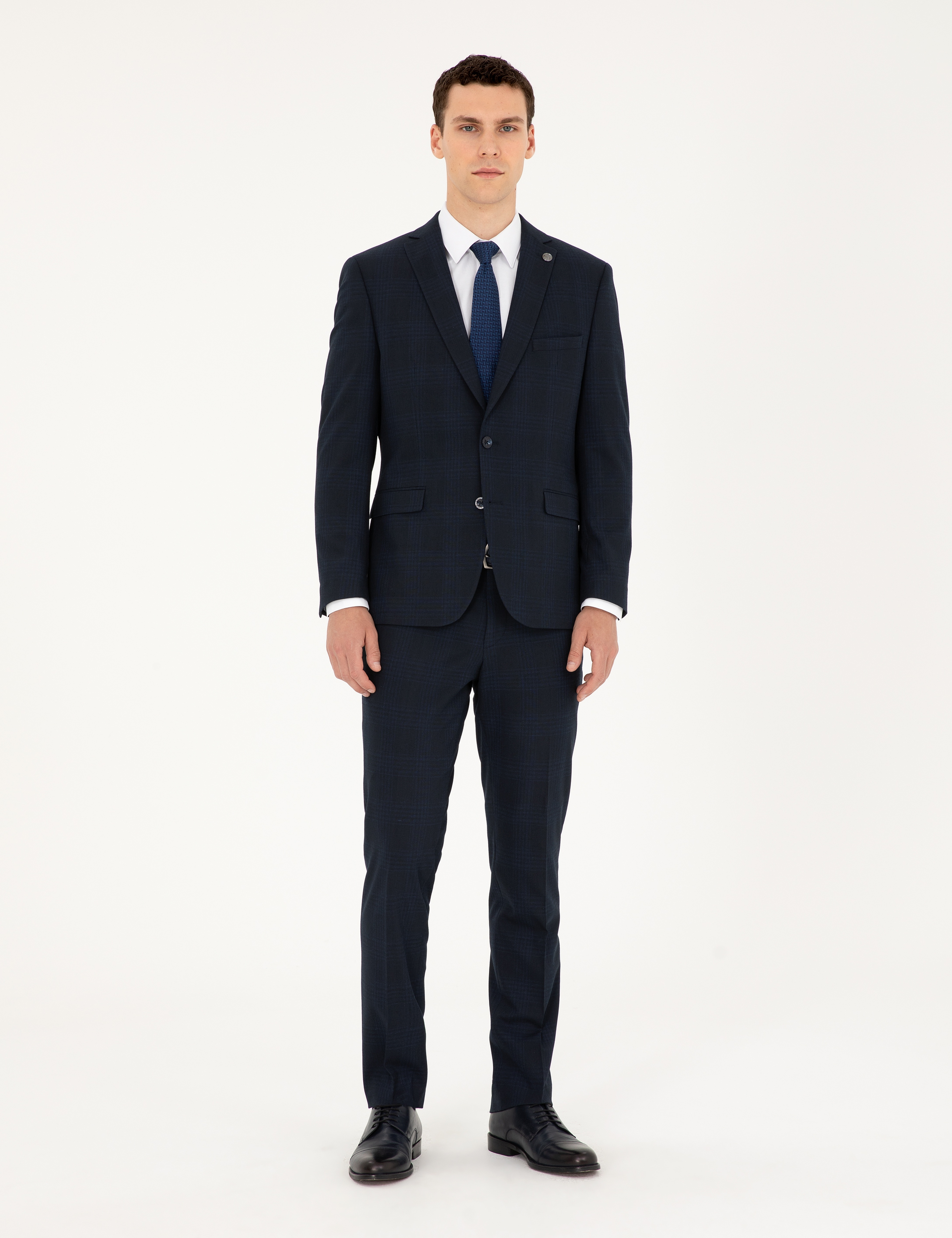 Lacivert Slim Fit Takım Elbise - Image 1