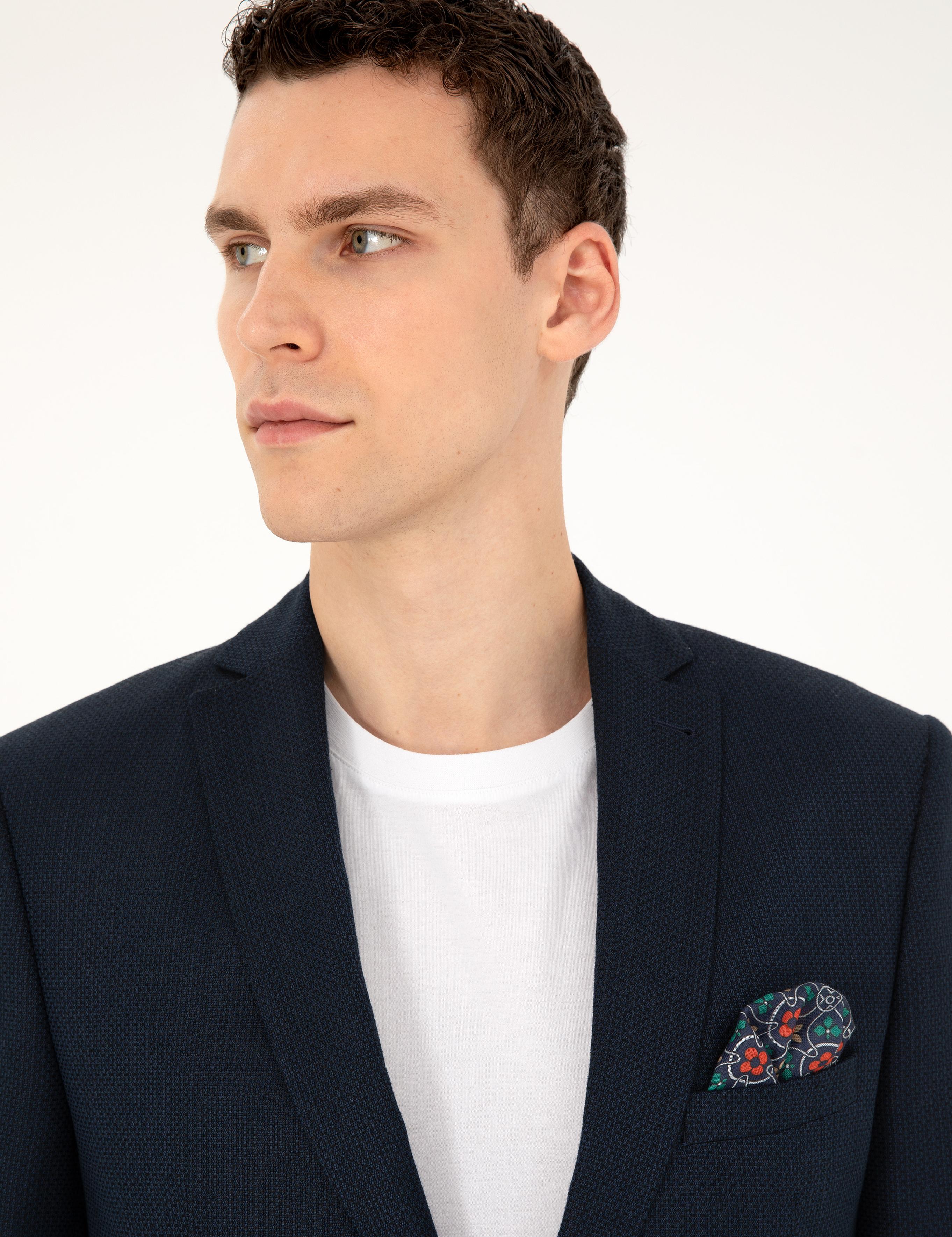 Lacivert Slim Fit Ceket