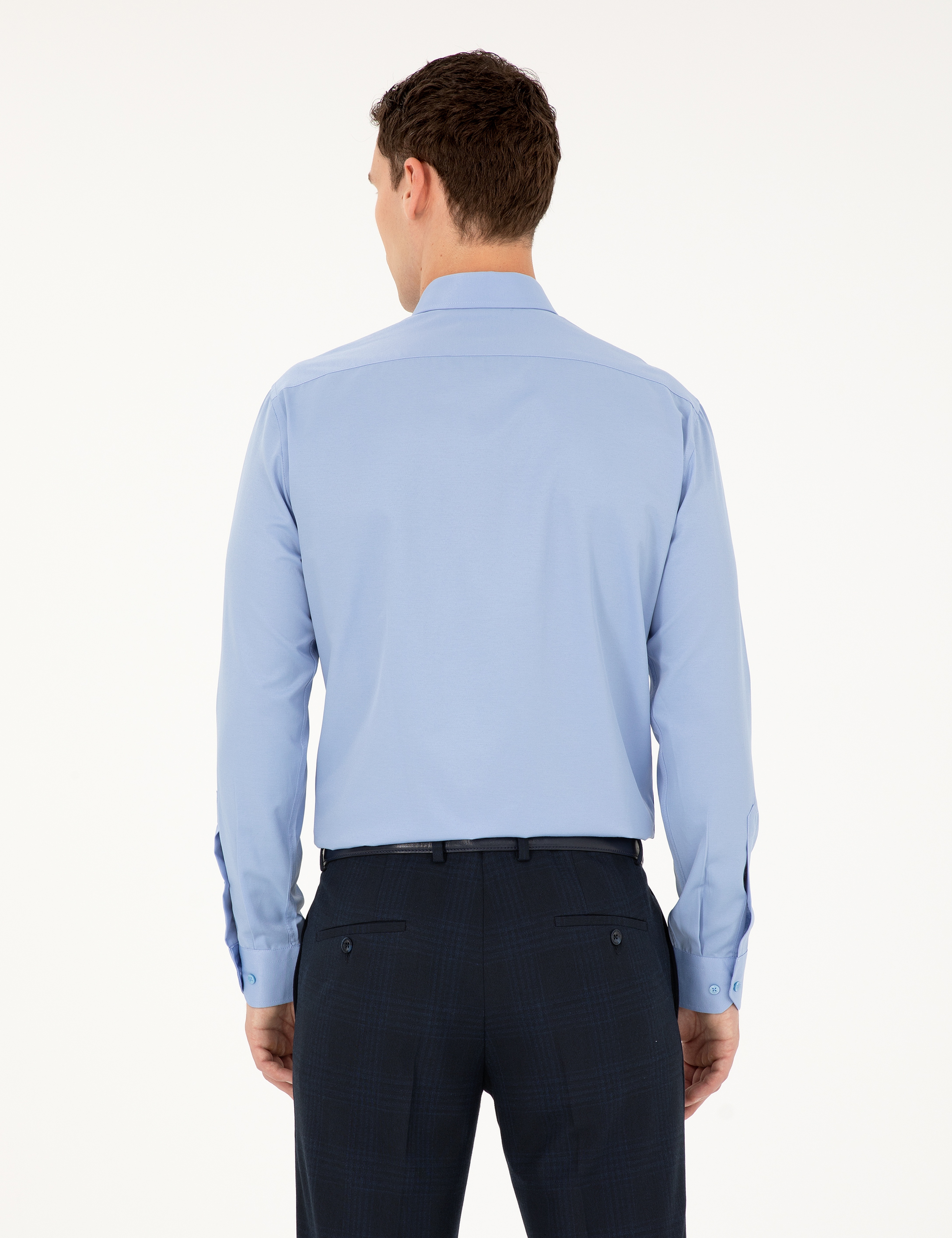 Mavi Slim Fit Uzun Kollu Basic Gömlek