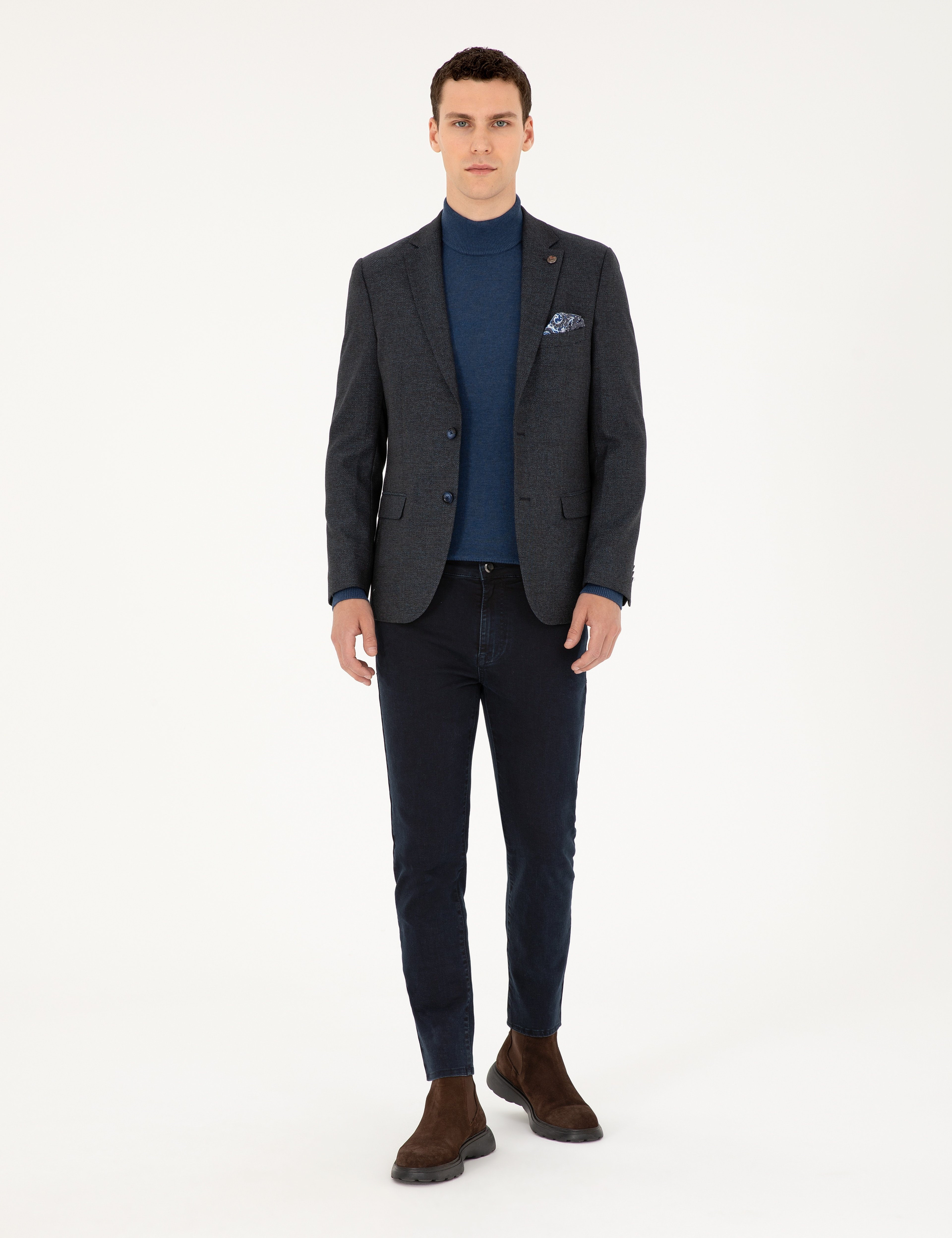 Lacivert Ex. Slim Fit Ceket - Image 4
