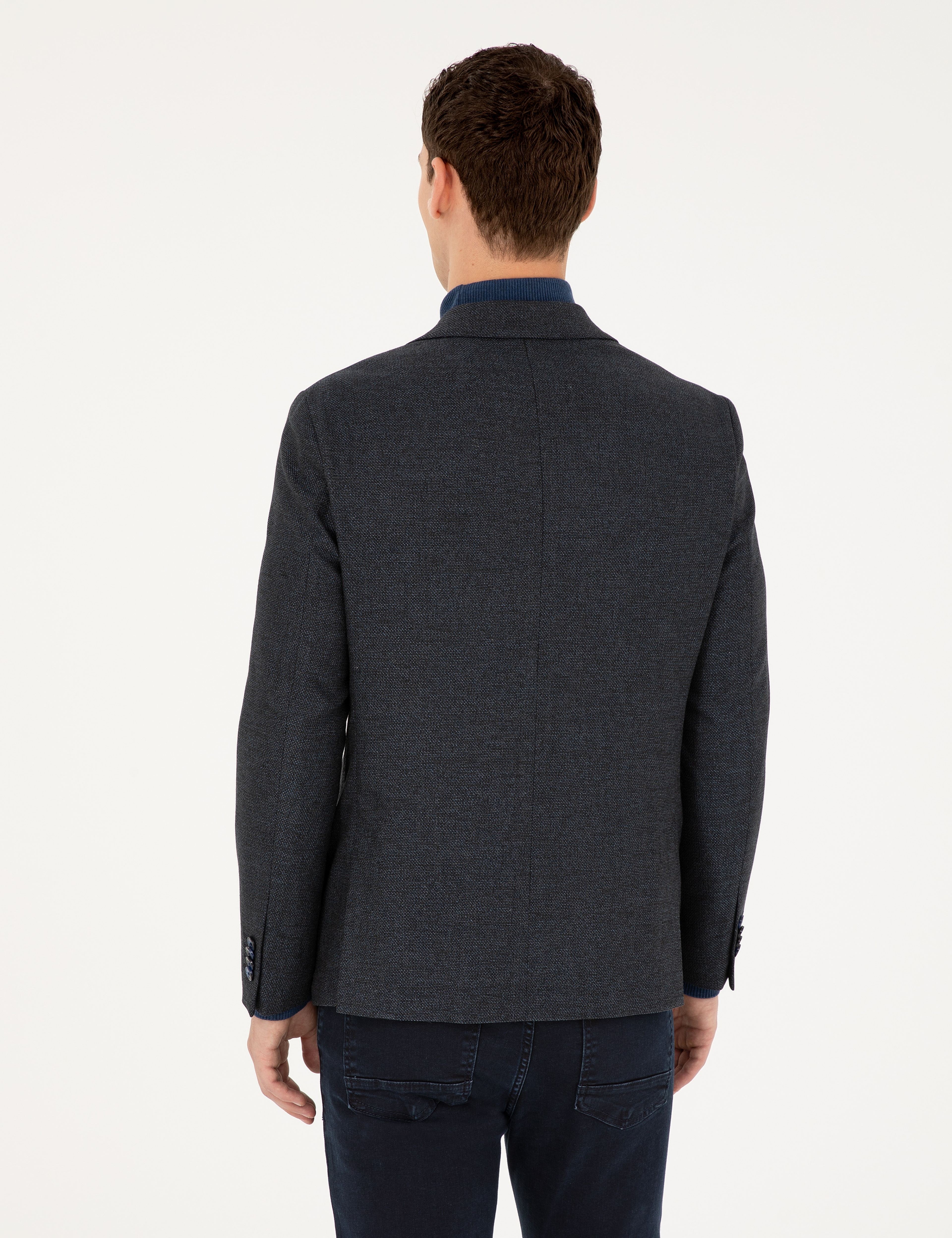 Lacivert Ex. Slim Fit Ceket - Image 5