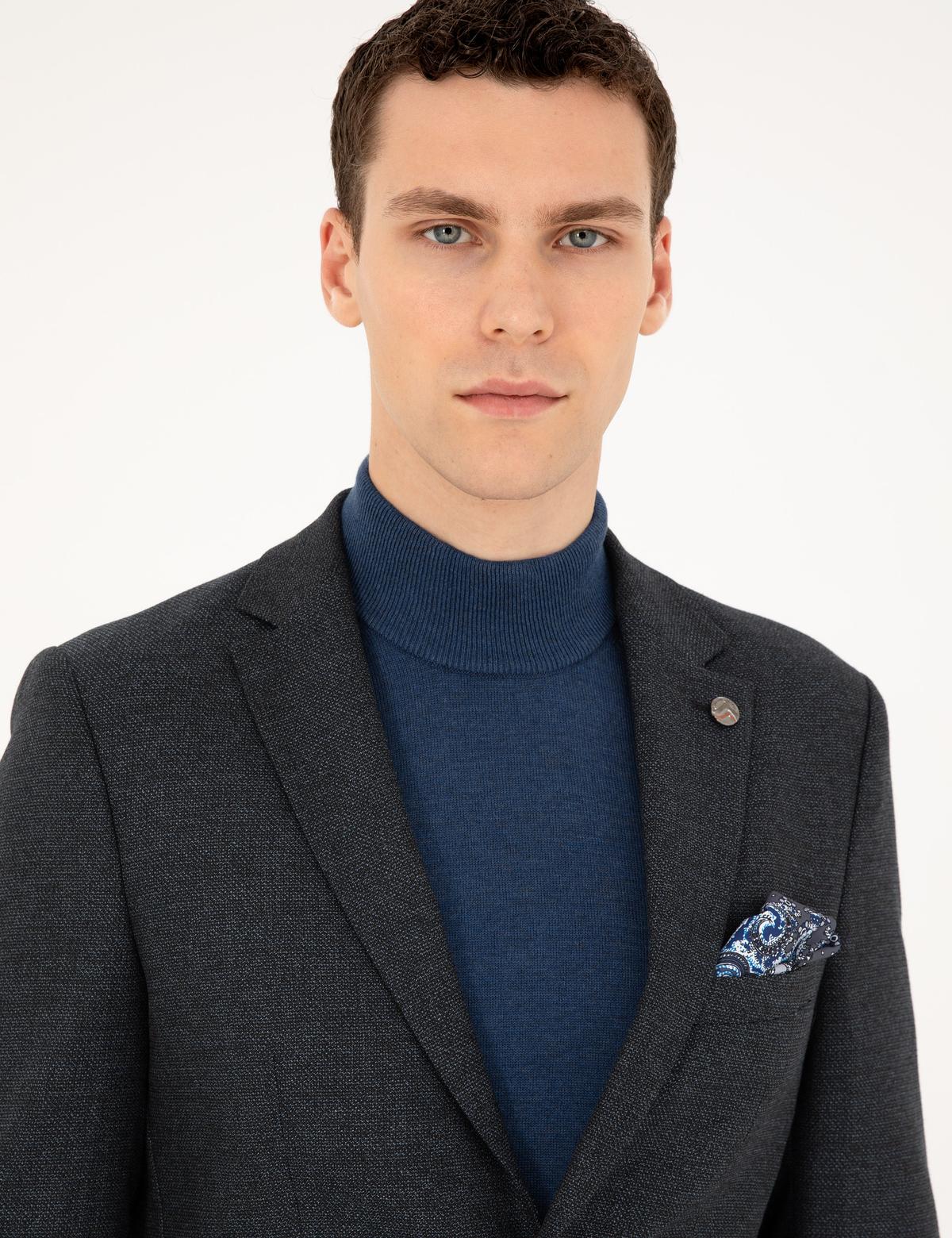 Lacivert Ex. Slim Fit Ceket - 50256394044