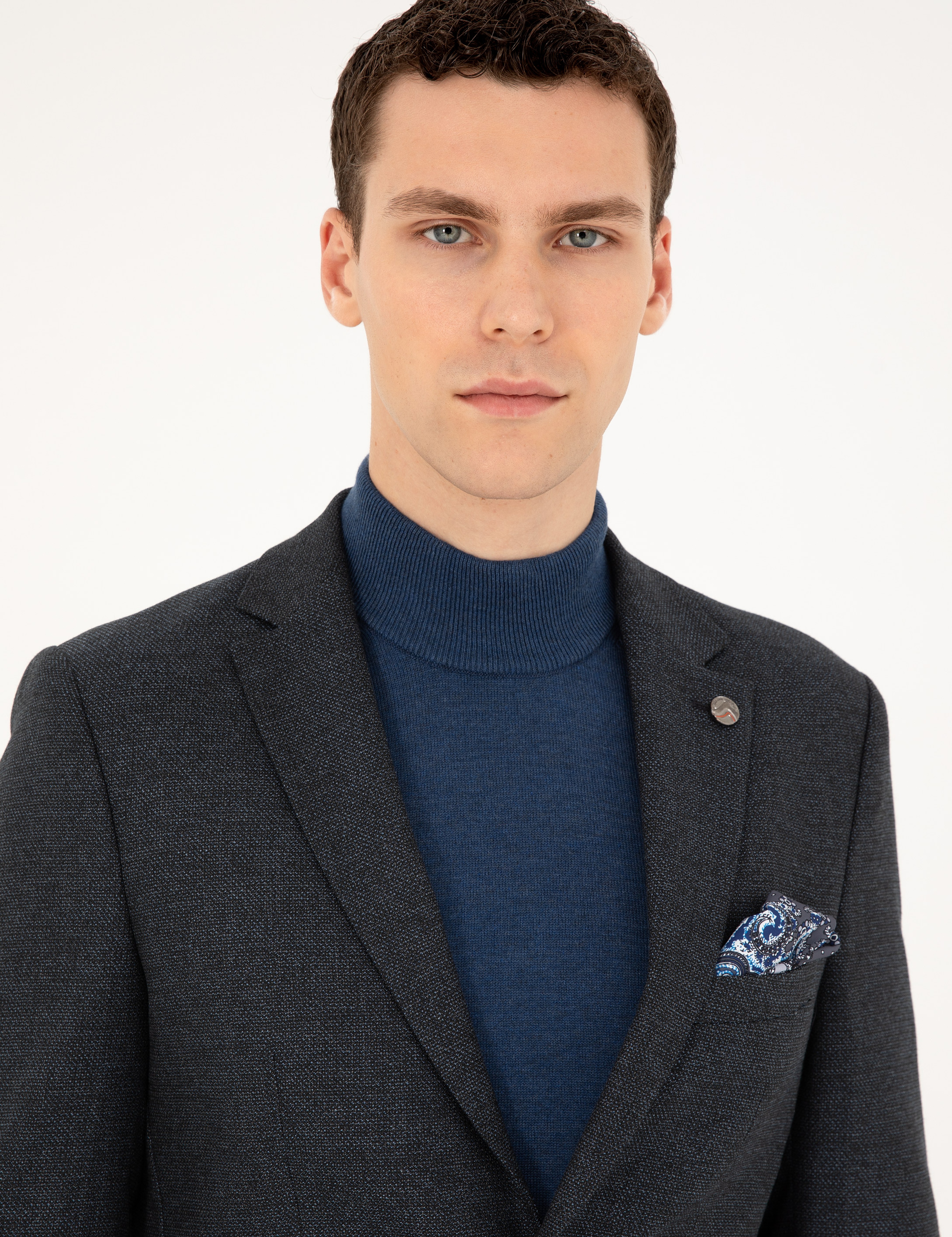 Lacivert Ex. Slim Fit Ceket - Image 2