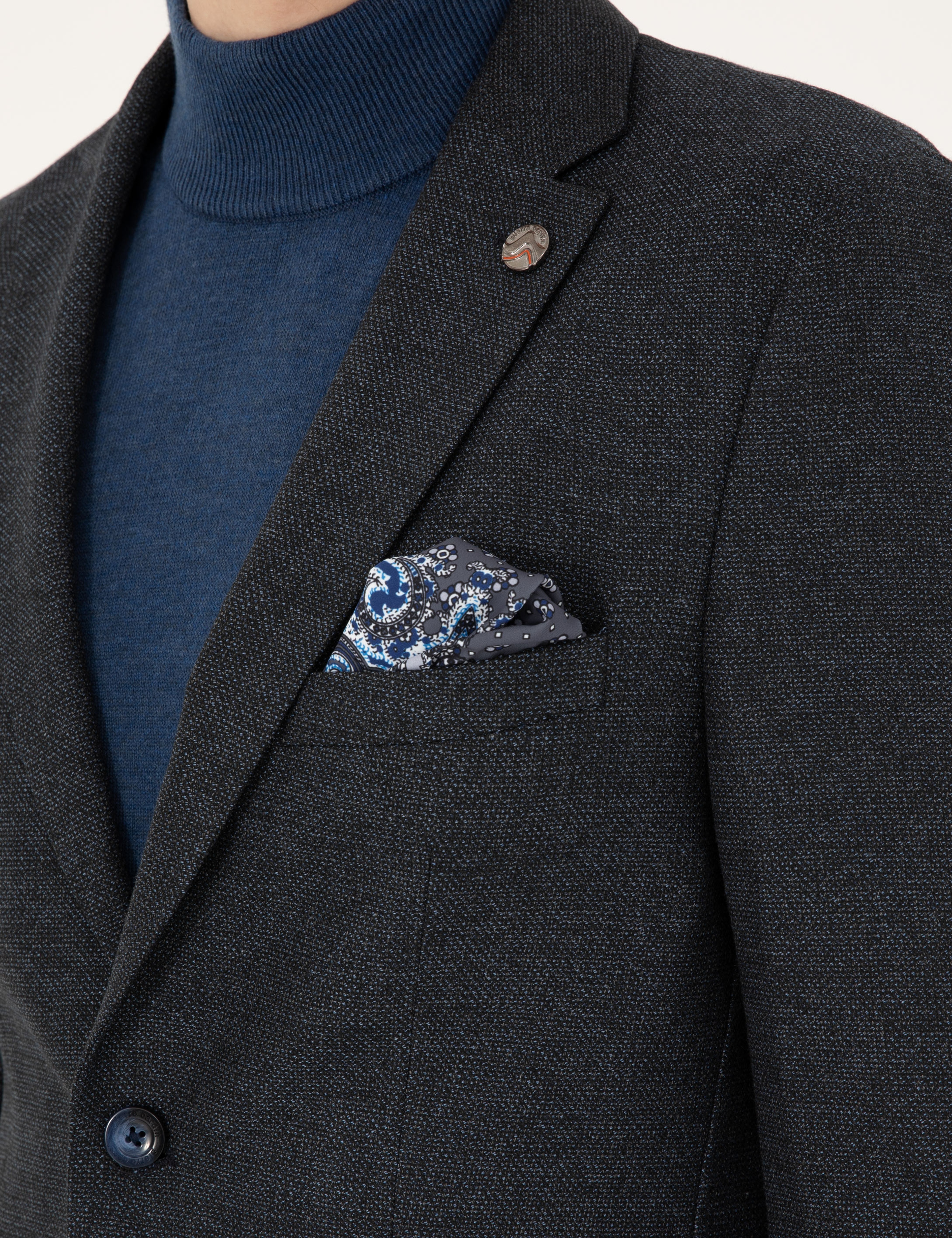 Lacivert Ex. Slim Fit Ceket - Image 7