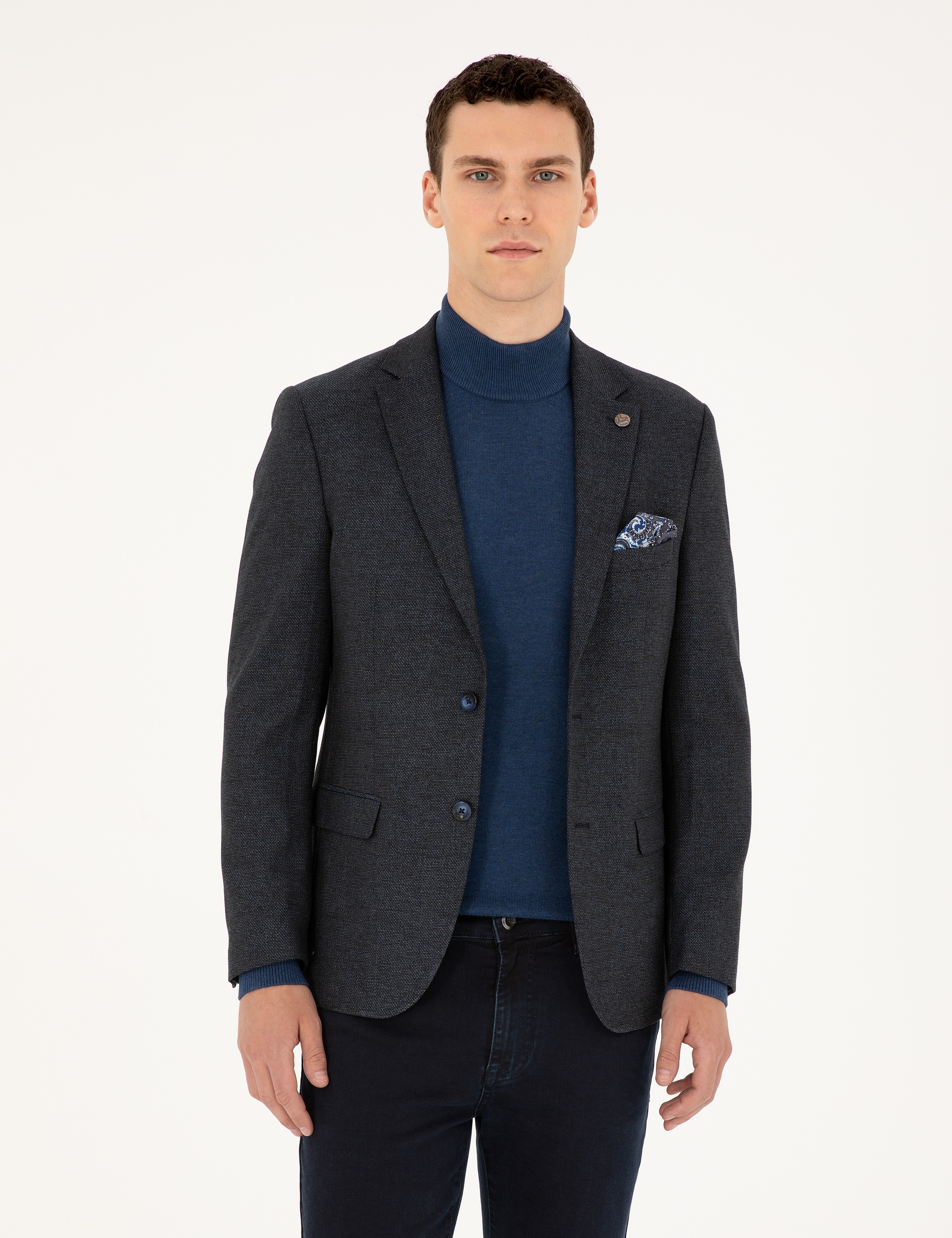 Lacivert Ex. Slim Fit Ceket - Image 1