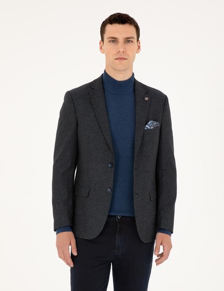 Lacivert Ex. Slim Fit Ceket - 50256394044