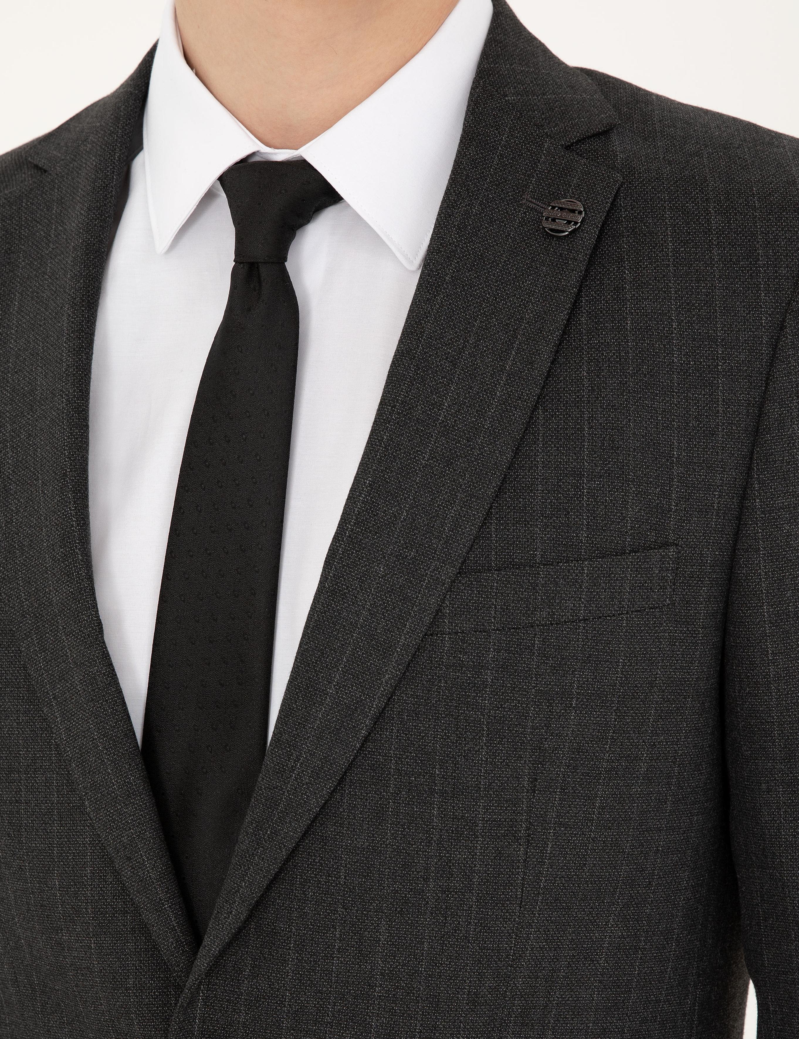 Füme Süper Slim Takım Elbise