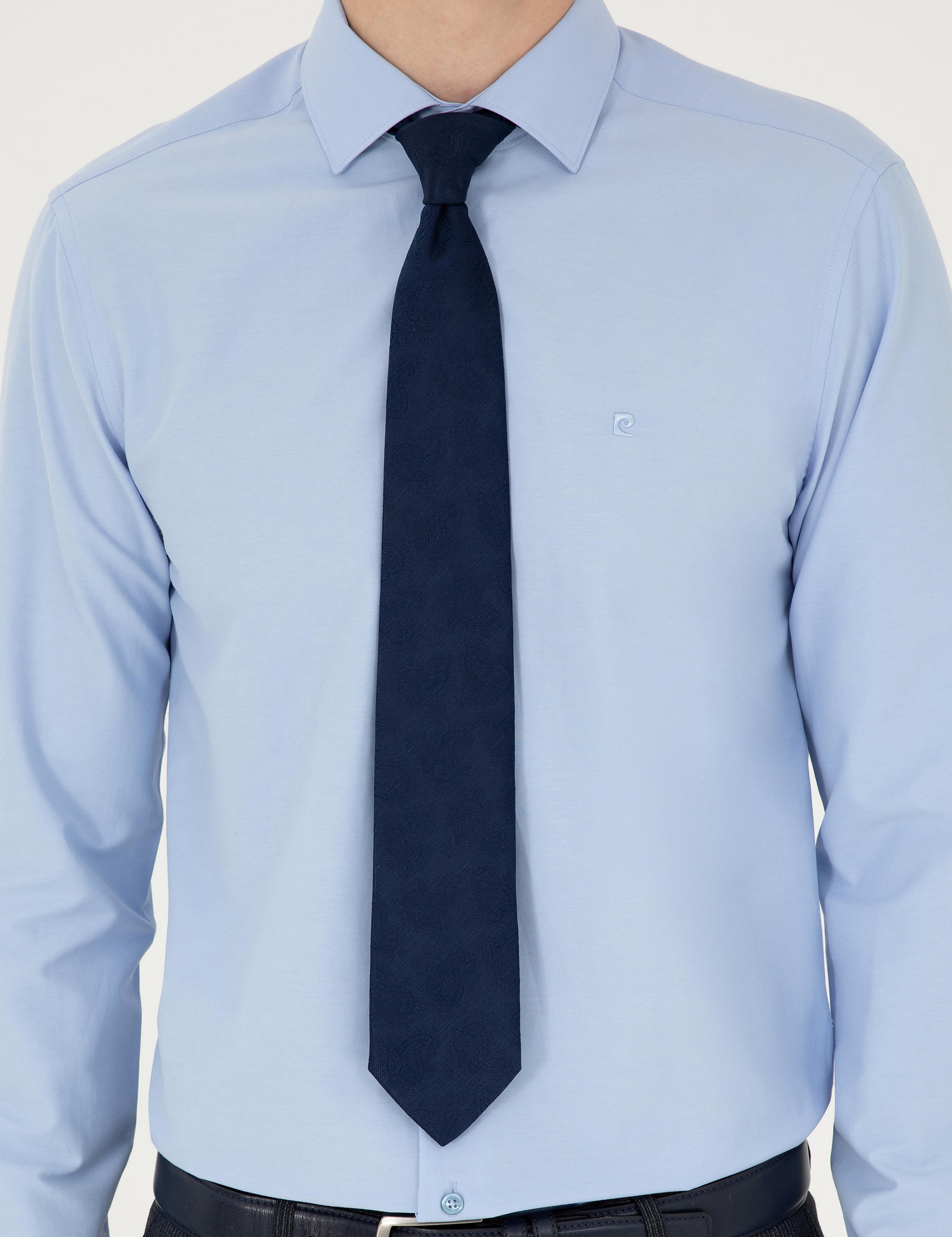 Mavi Slim Fit Uzun Kollu Basic Gömlek