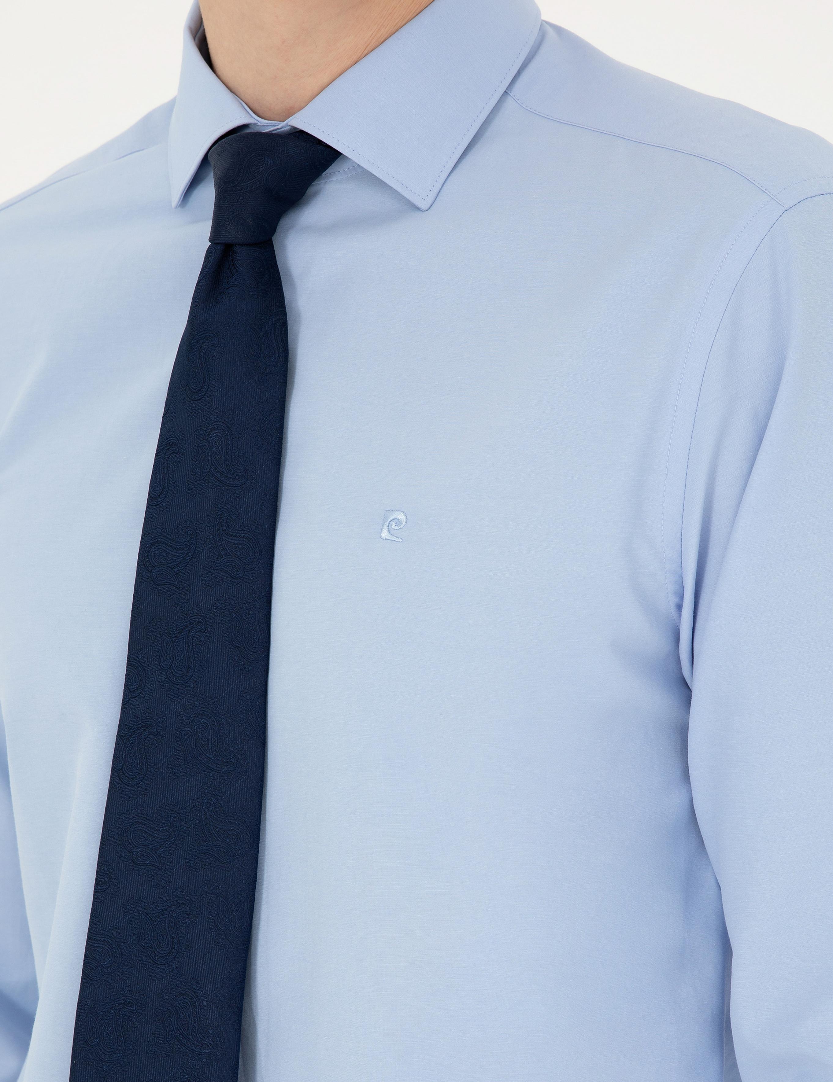 Mavi Slim Fit Uzun Kollu Basic Gömlek