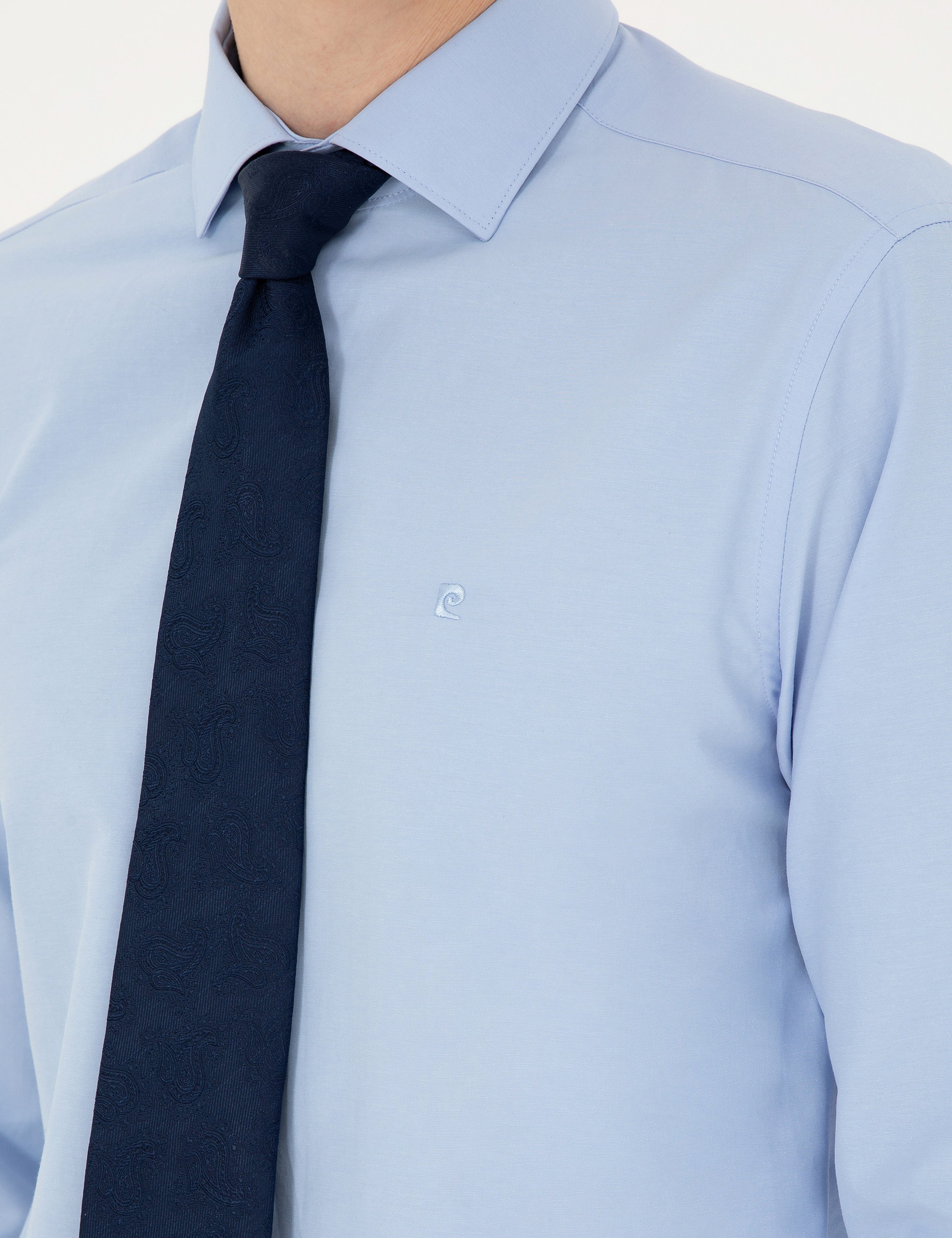 Mavi Slim Fit Uzun Kollu Basic Gömlek