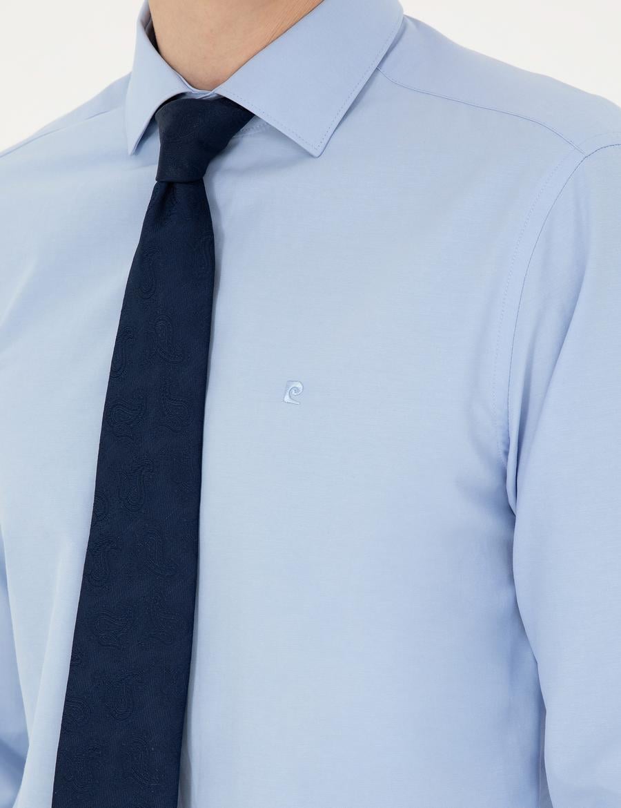 Mavi Slim Fit Uzun Kollu Basic Gömlek