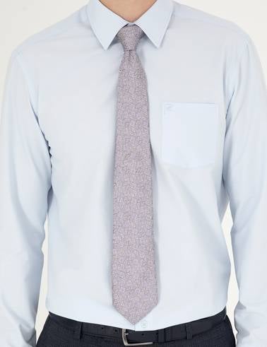 Açık Mavi Regular Fit Uzun Kollu Basic Gömlek
