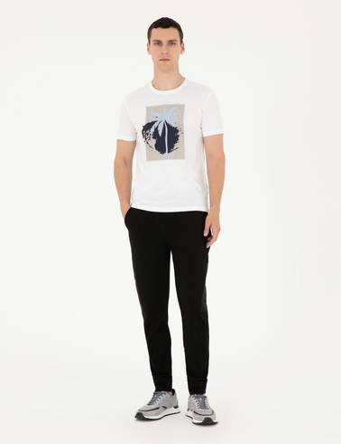 Siyah Slim Fit Eşofman Altı