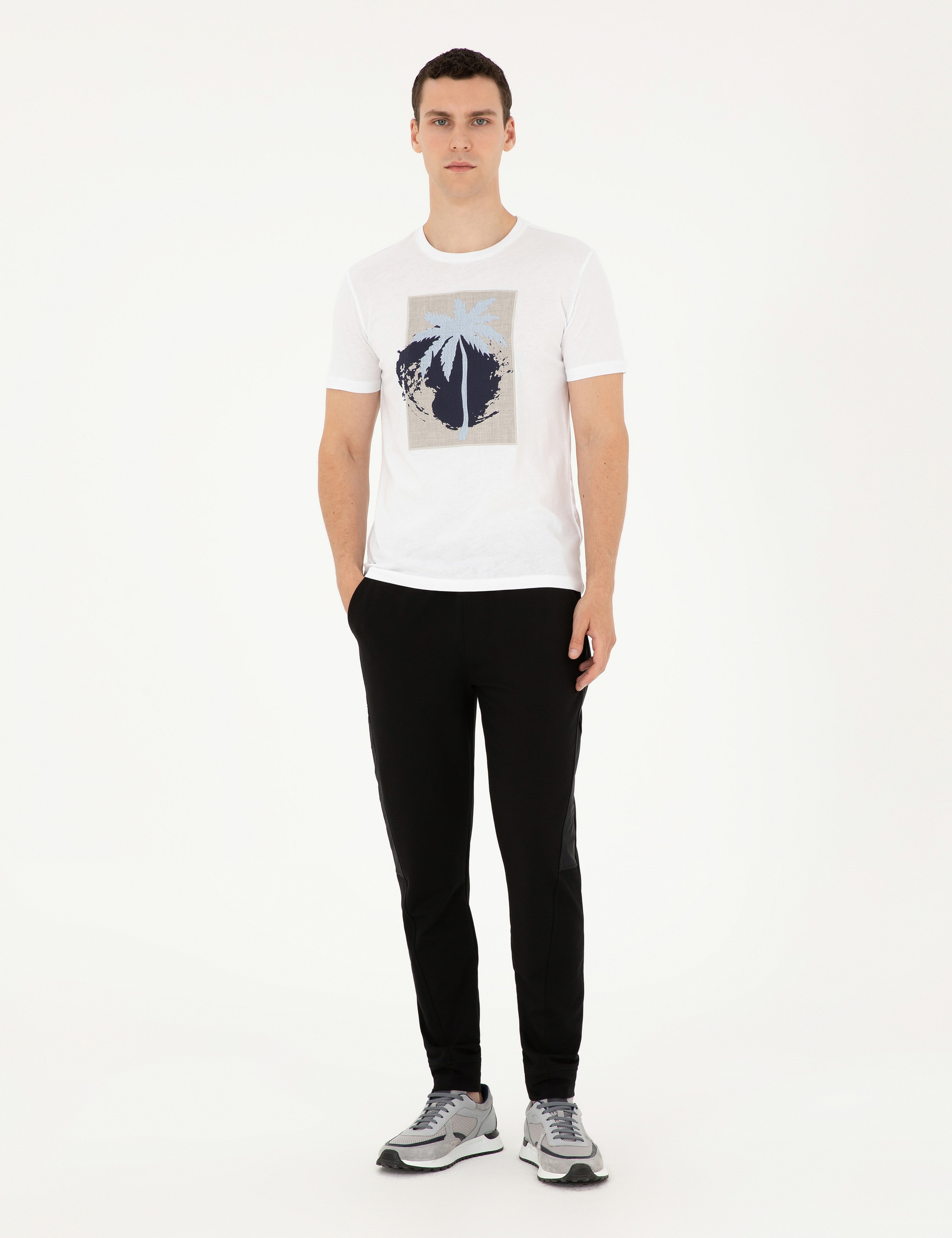 Siyah Slim Fit Eşofman Altı