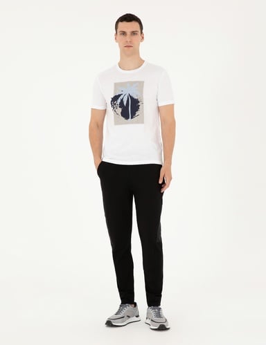 Siyah Slim Fit Eşofman Altı