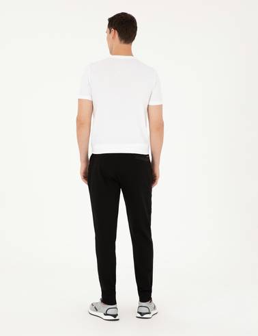 Siyah Slim Fit Eşofman Altı