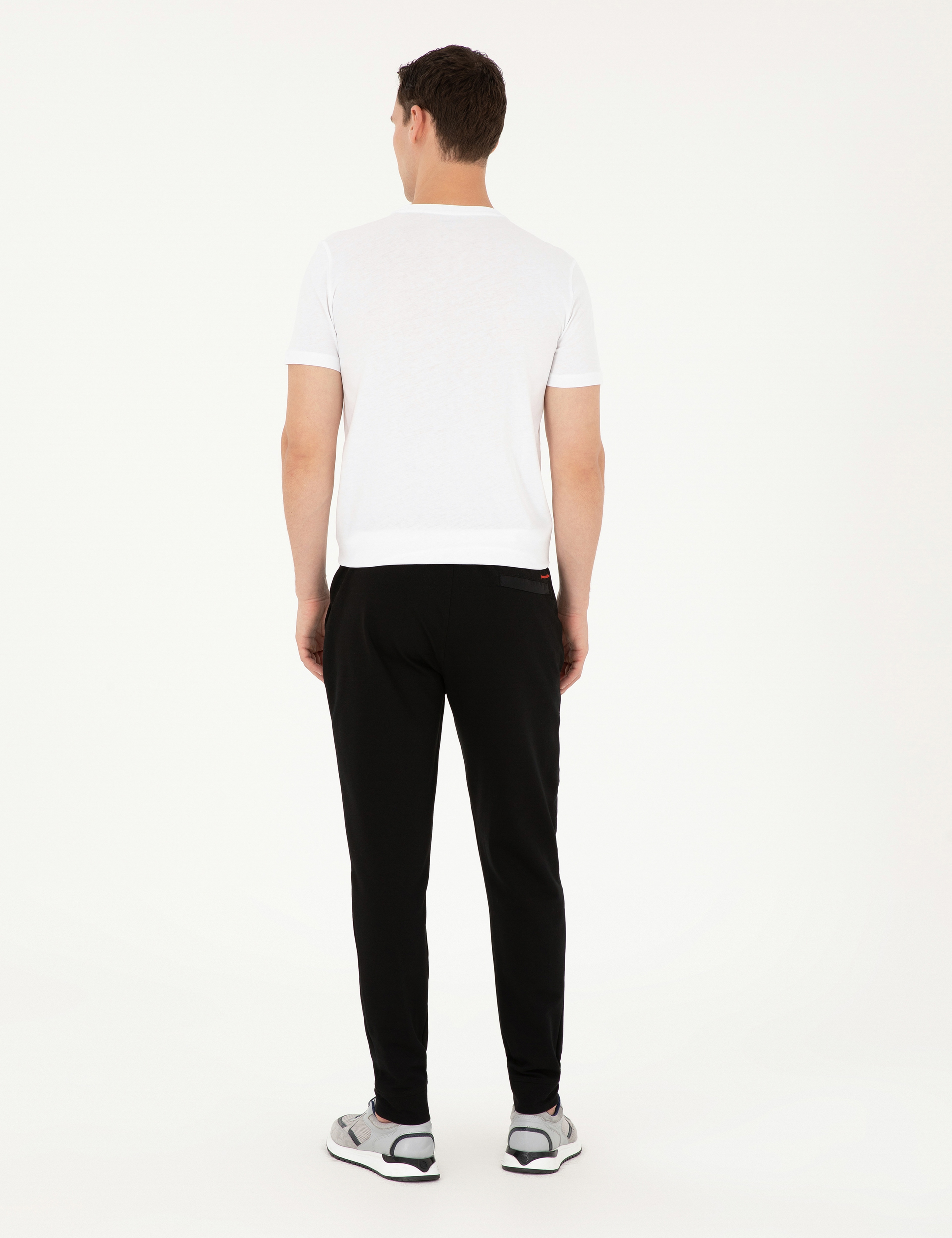 Siyah Slim Fit Eşofman Altı - Image 4