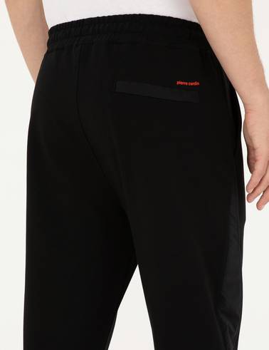 Siyah Slim Fit Eşofman Altı