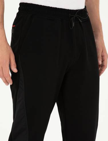 Siyah Slim Fit Eşofman Altı