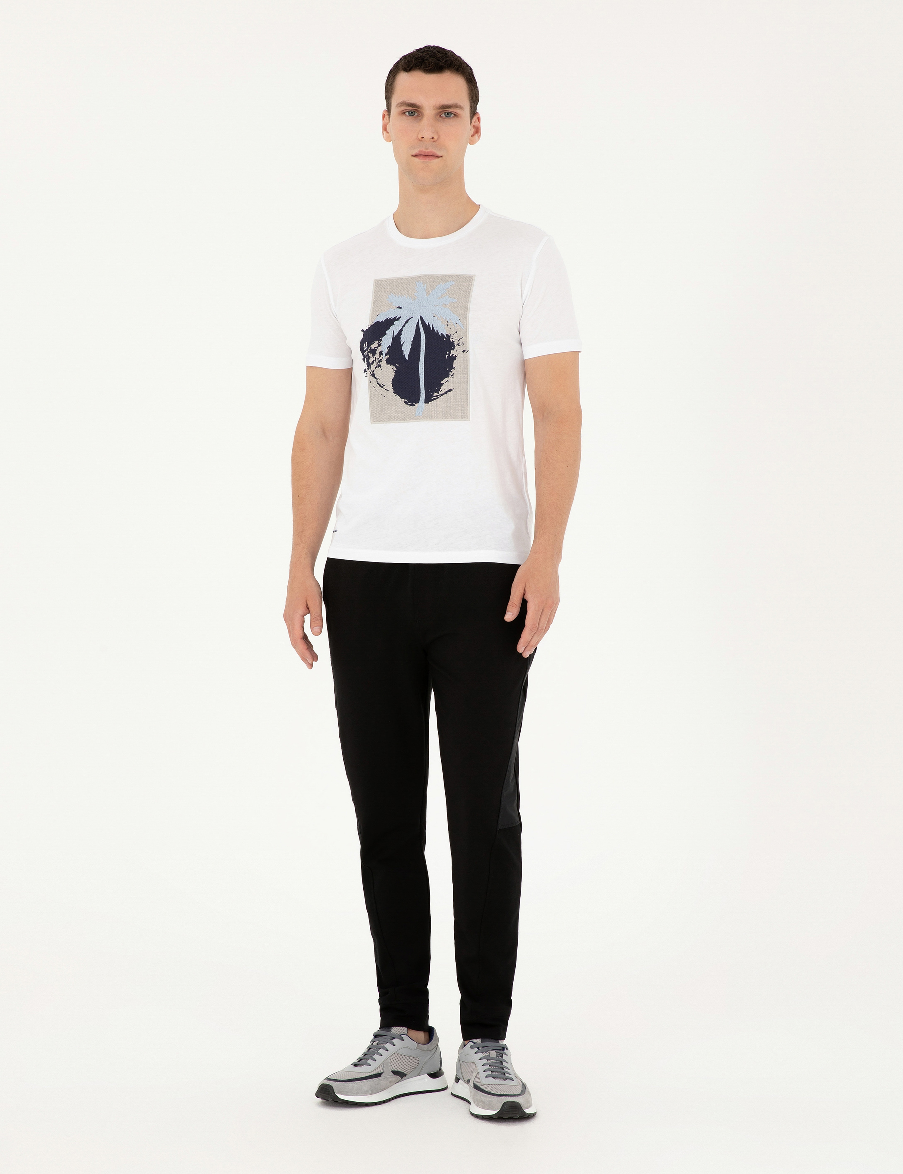 Siyah Slim Fit Eşofman Altı - Image 3