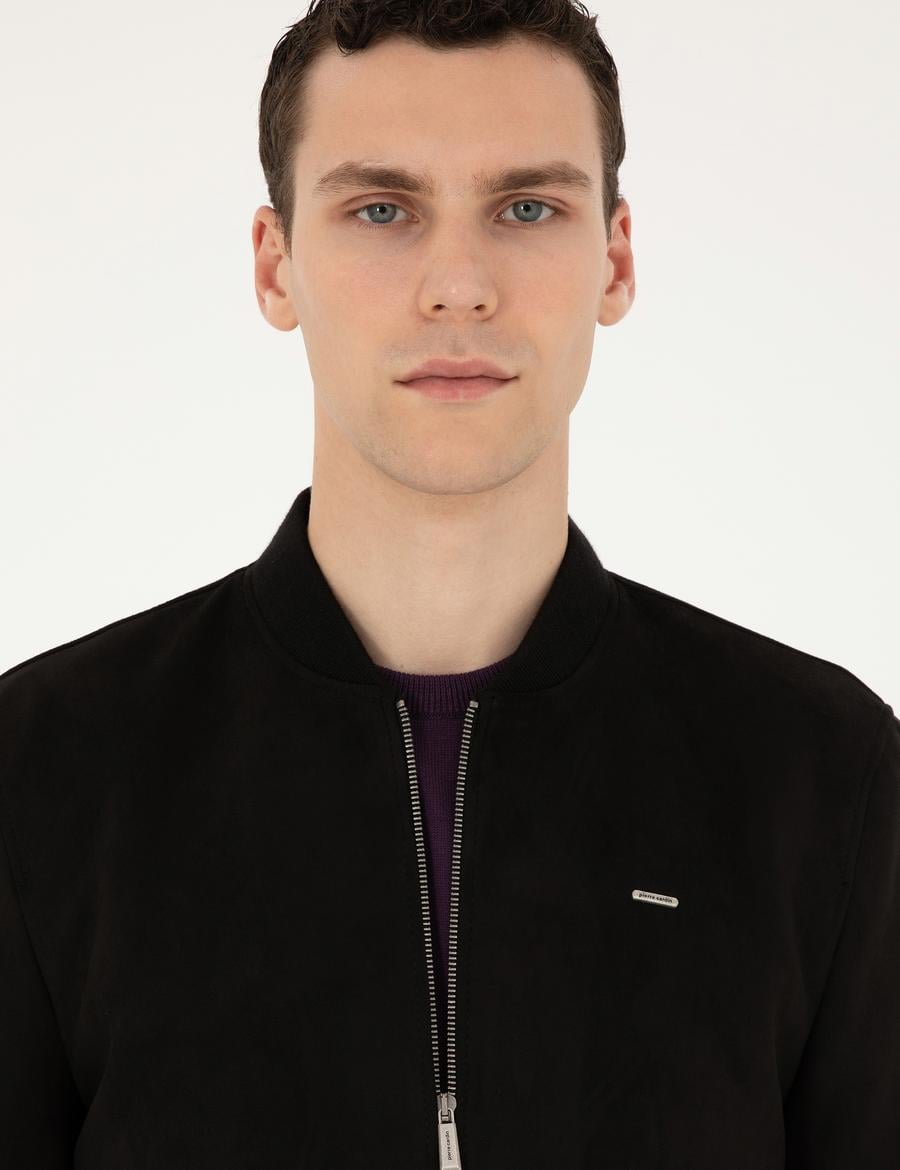 Siyah Suni Deri Ceket