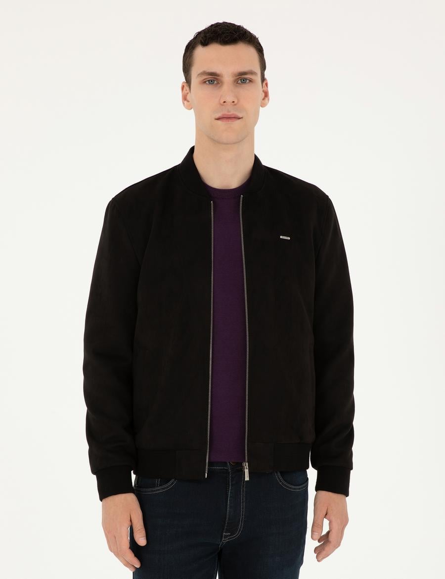 Siyah Suni Deri Ceket