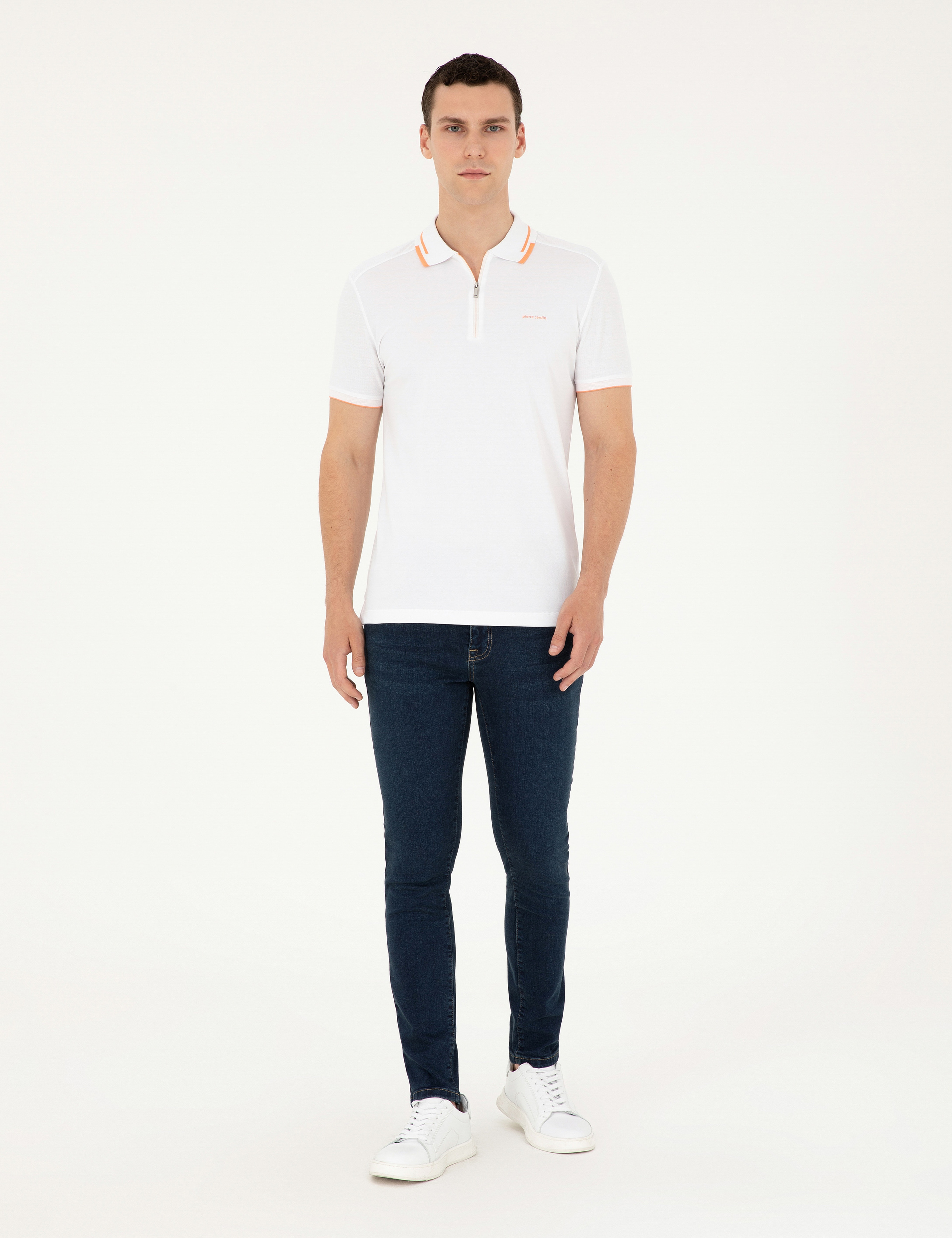 Lacivert Slim Fit Jean Pantolon - Image 3
