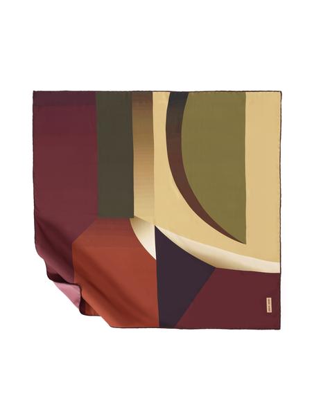 Bordo Tivil Eşarp - 50302554002