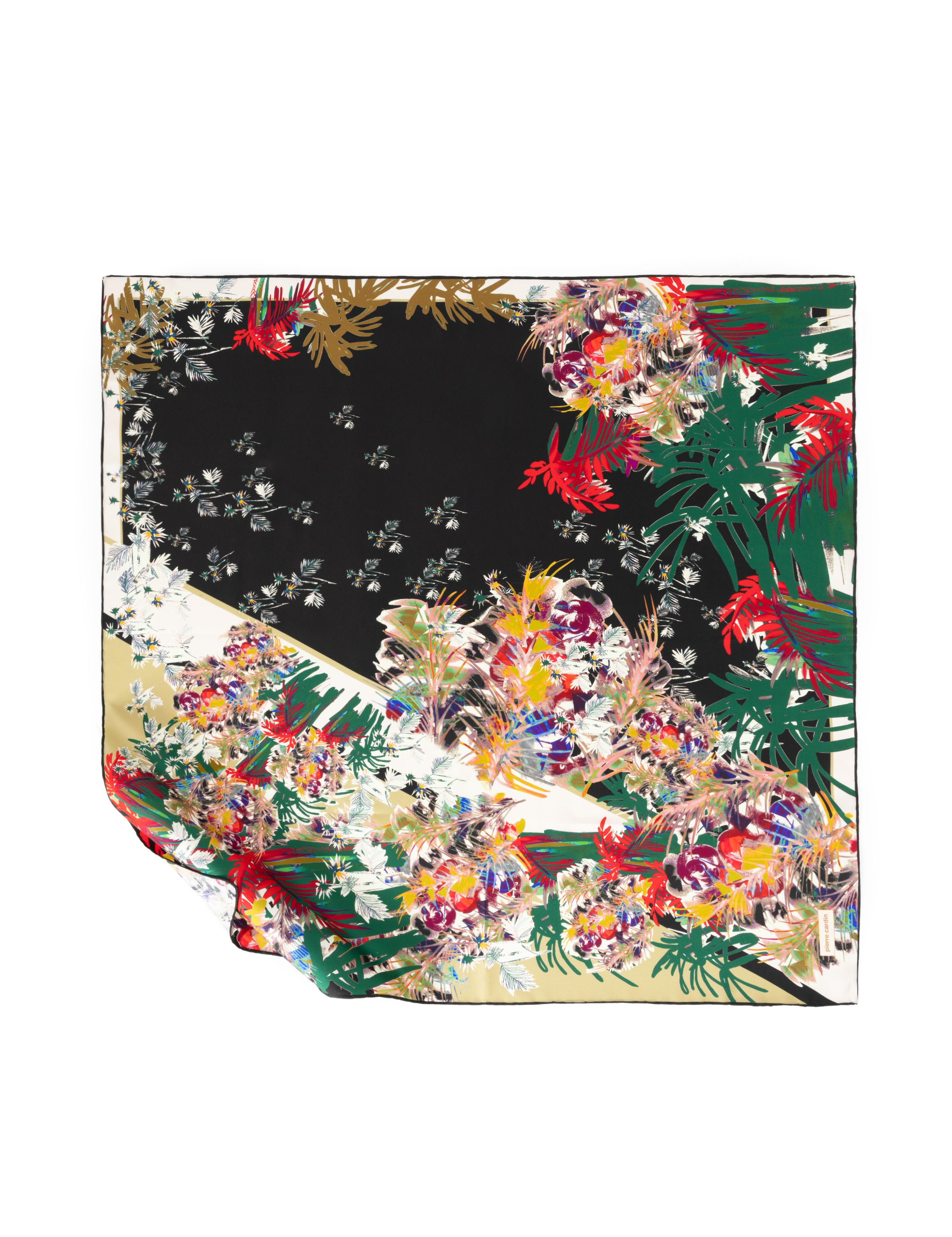 Siyah İpek Tivil Eşarp