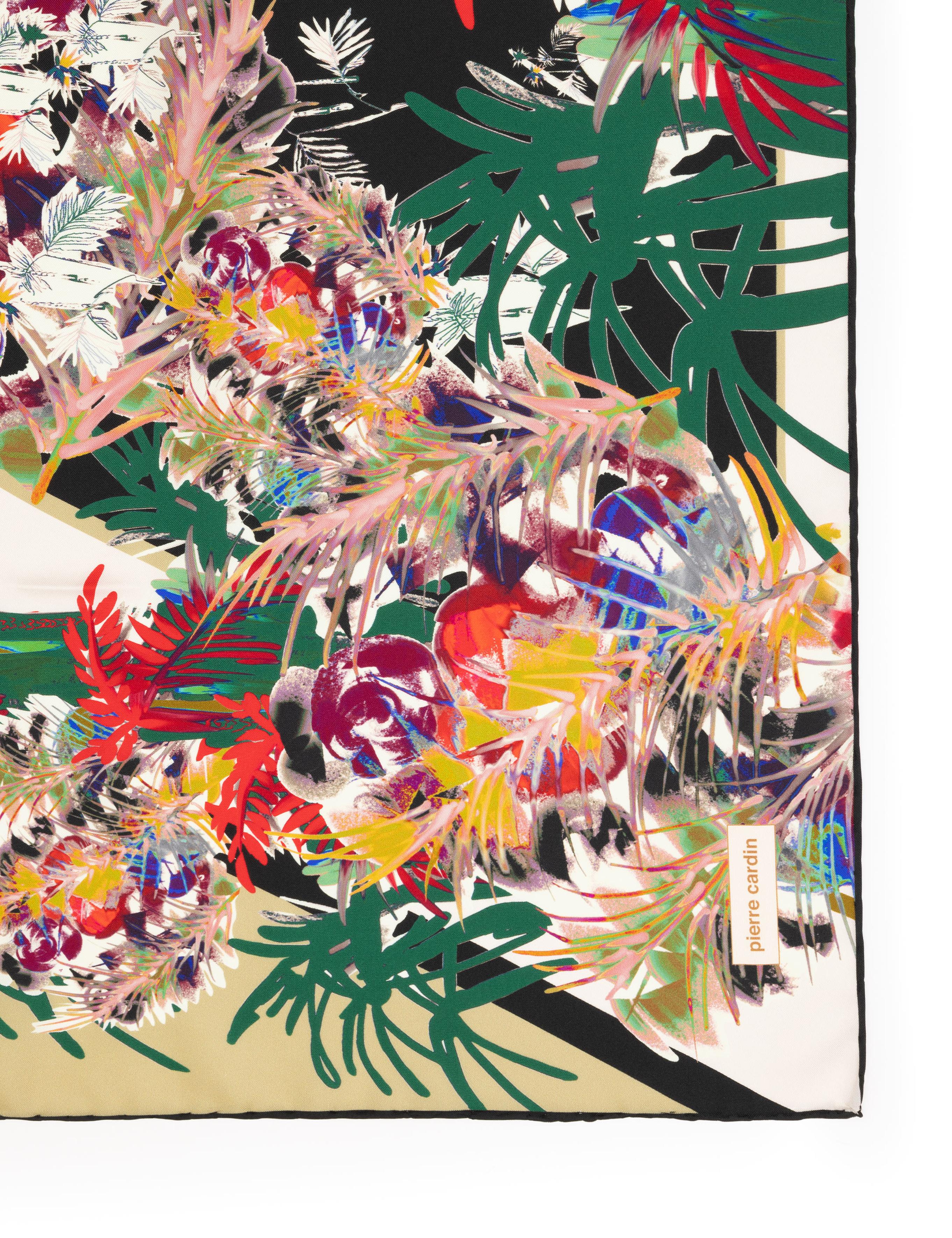 Siyah İpek Tivil Eşarp