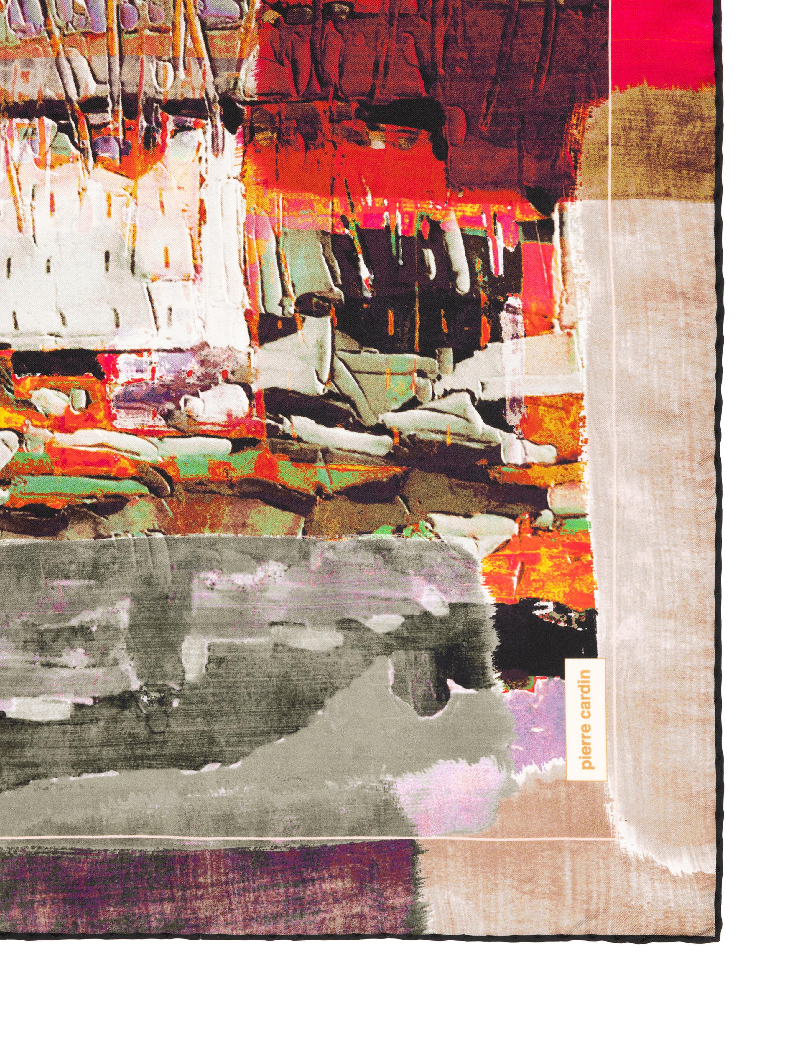 Kırmızı İpek Tivil Eşarp