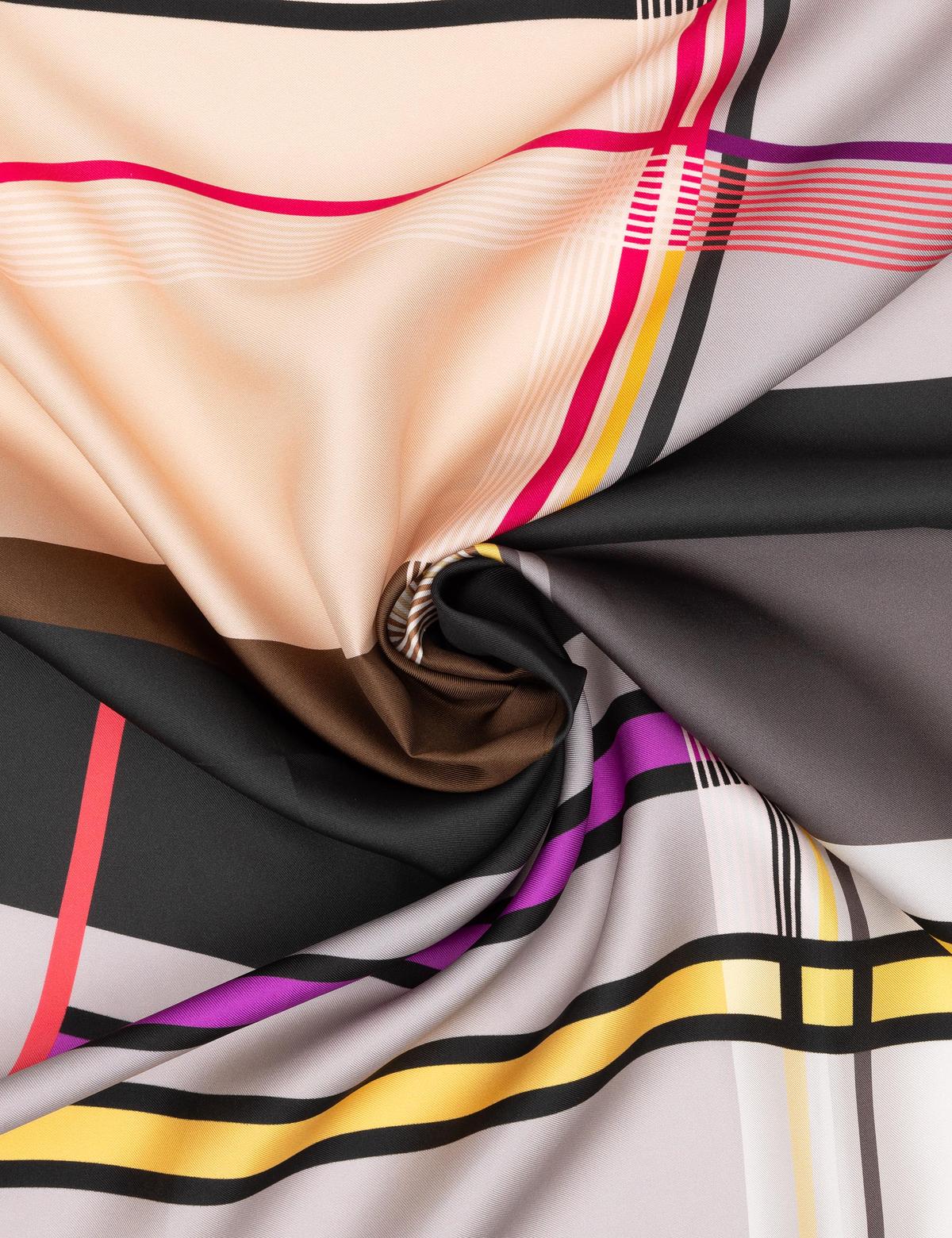 Gri İpek Tivil Eşarp - 50302694002