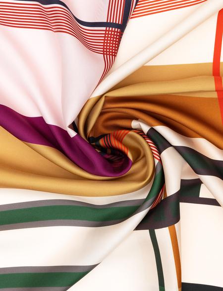 Bej İpek Tivil Eşarp - 50302694001