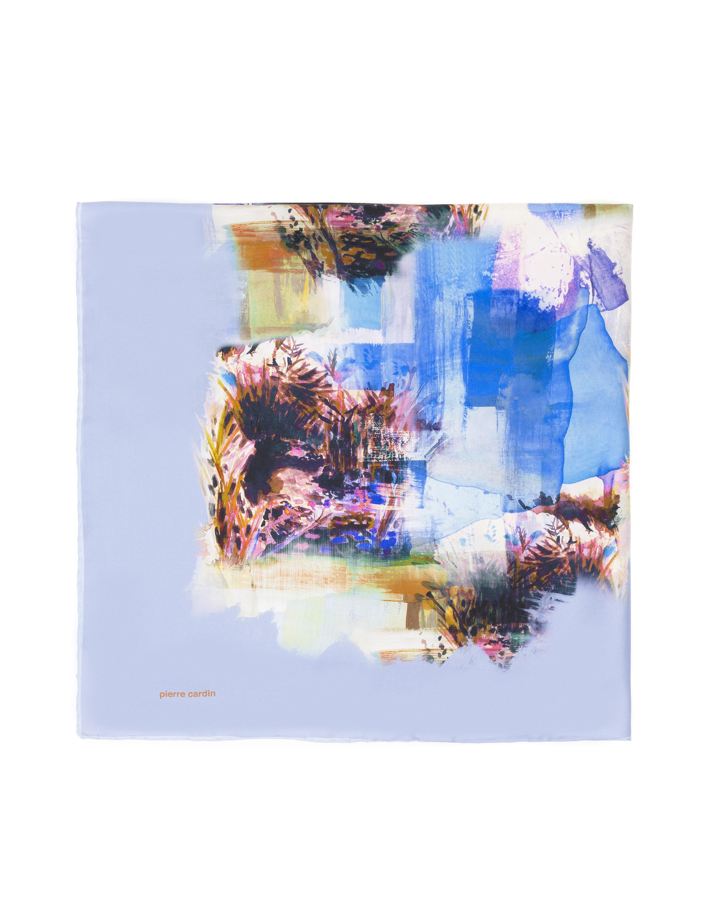 Mavi İpek Tivil Eşarp