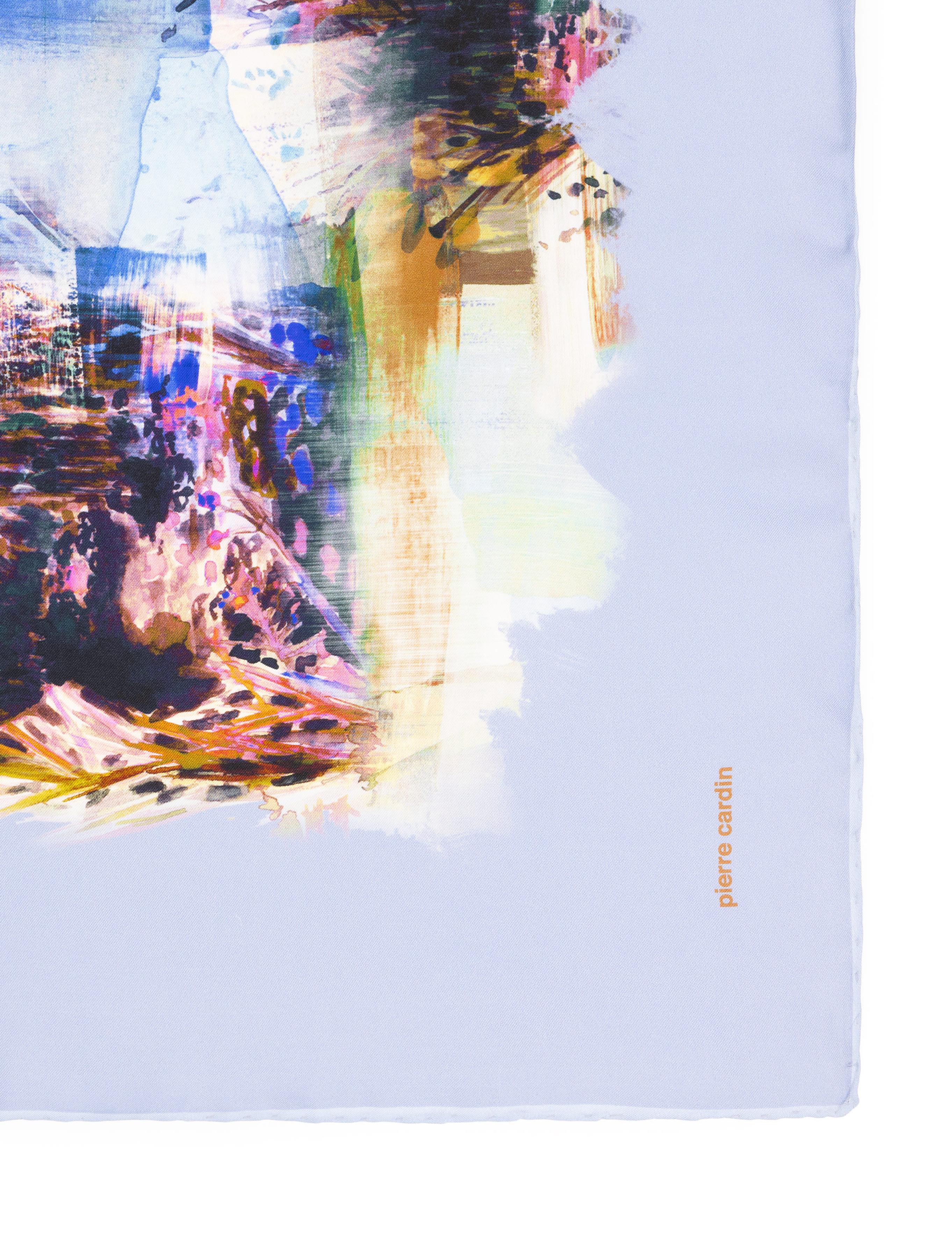 Mavi İpek Tivil Eşarp