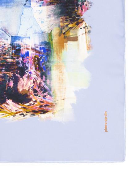 Mavi İpek Tivil Eşarp - 50302695002