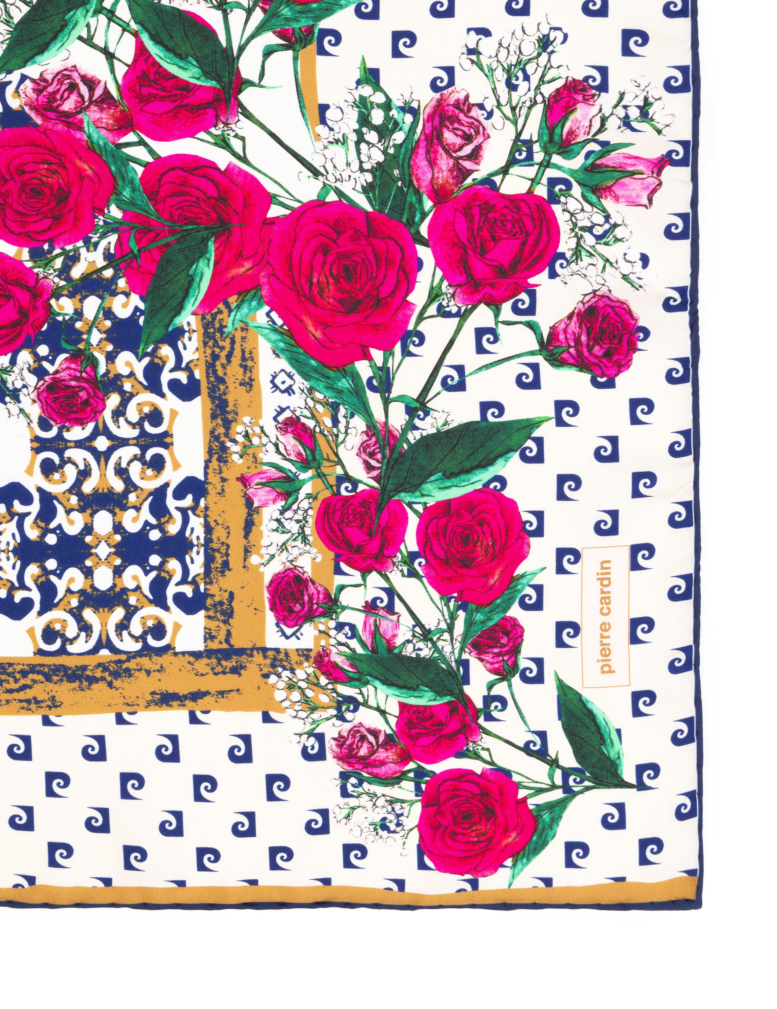 Bej İpek Tivil Eşarp