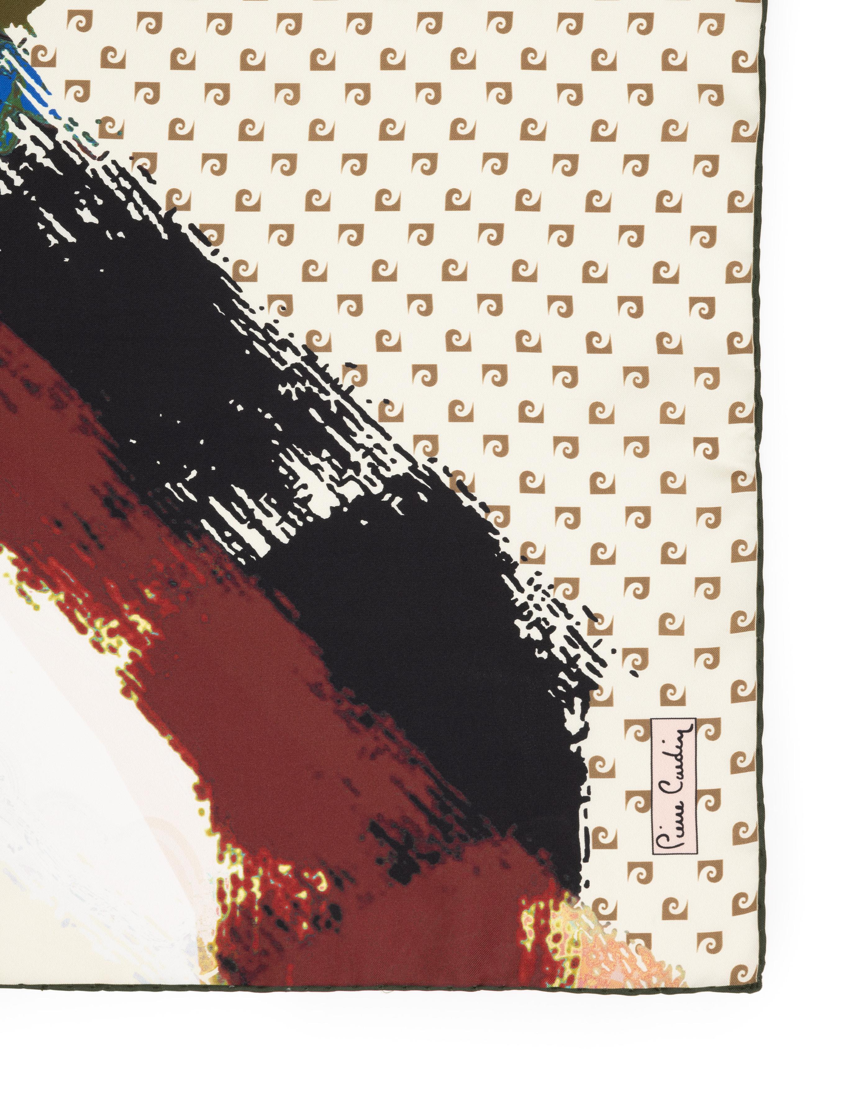 Krem İpek Tivil Eşarp