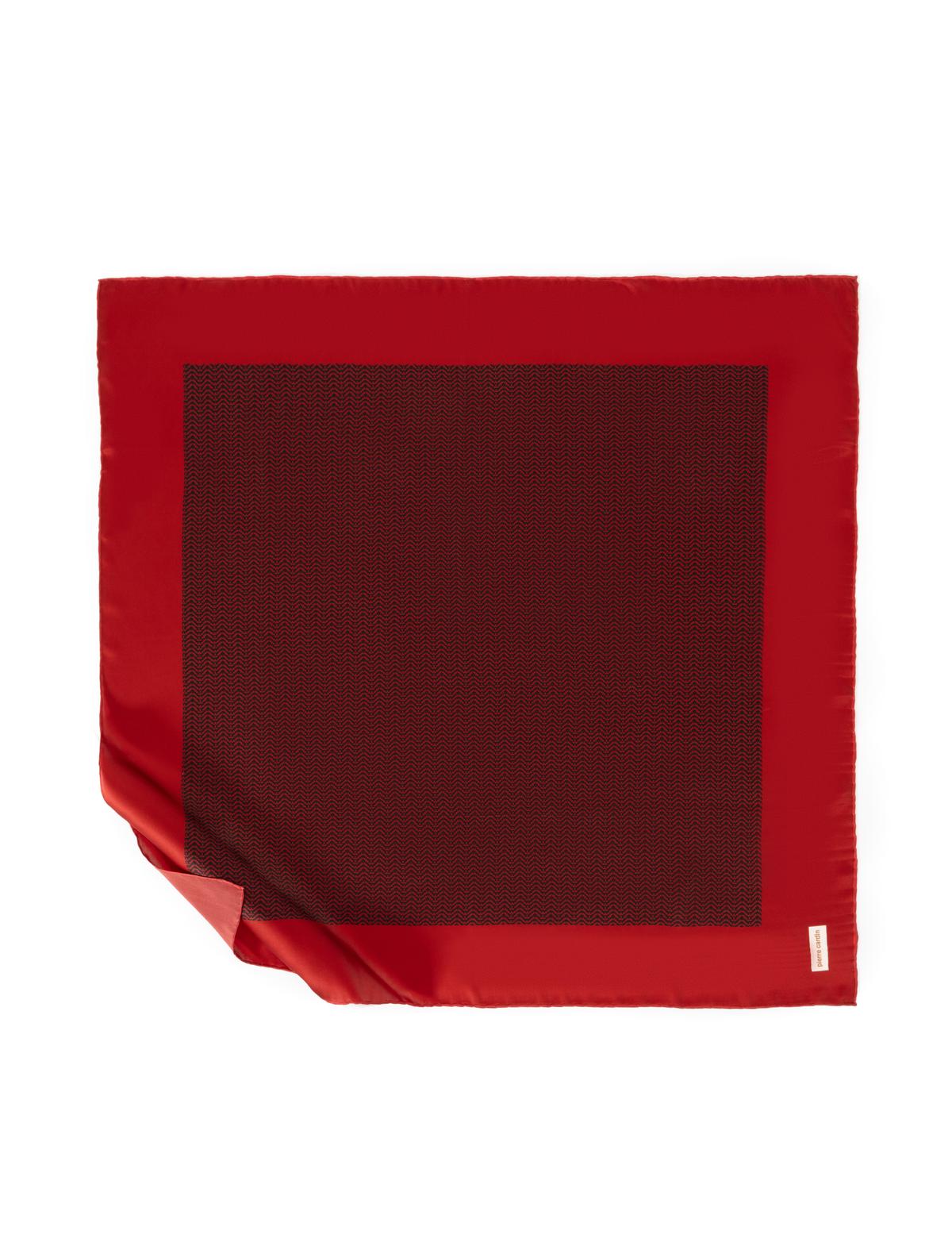 Kırmızı Krep Saten Eşarp