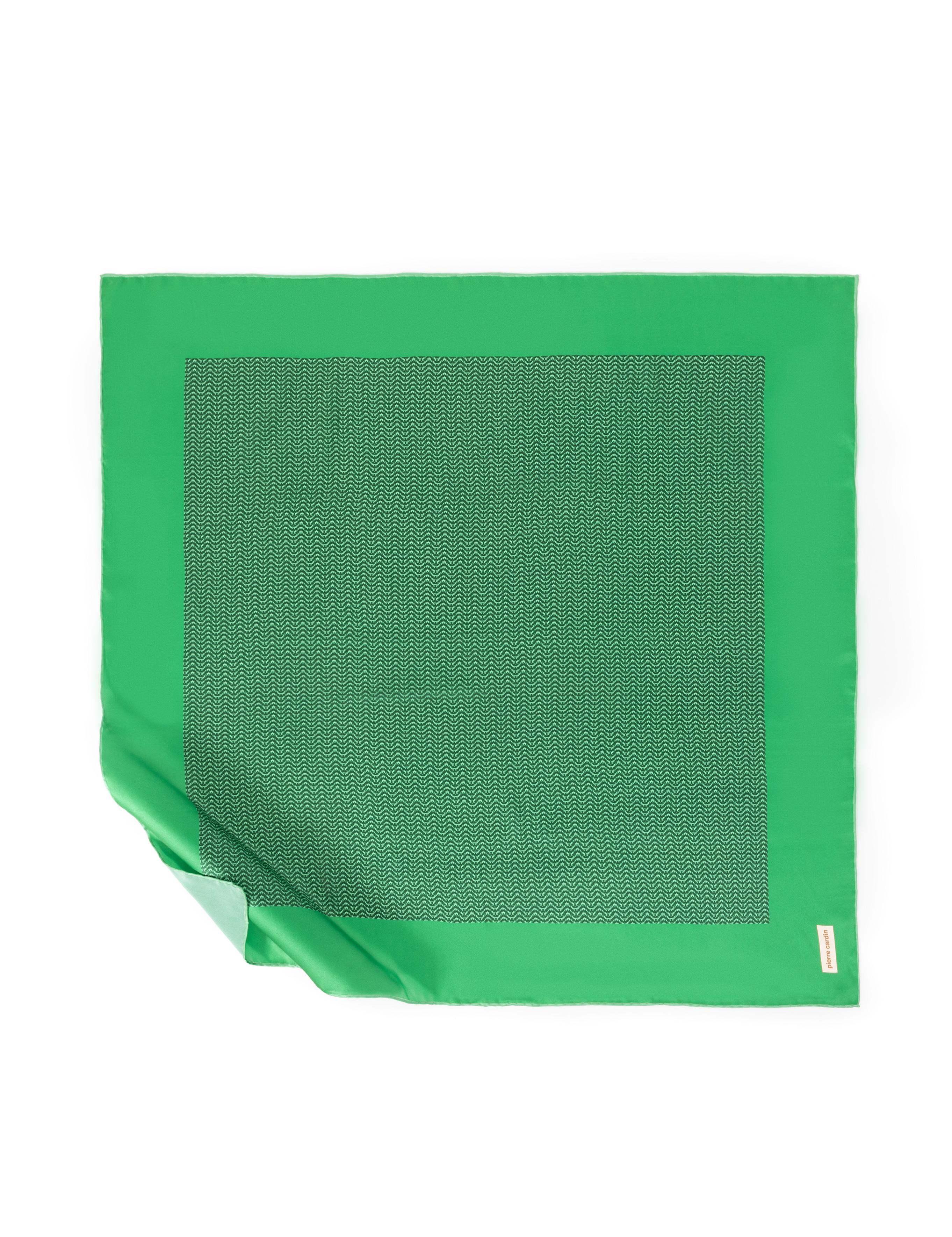 Yeşil Krep Saten Eşarp