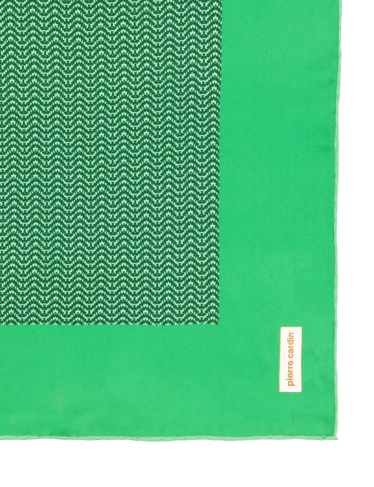 Yeşil Krep Saten Eşarp - 50303011005