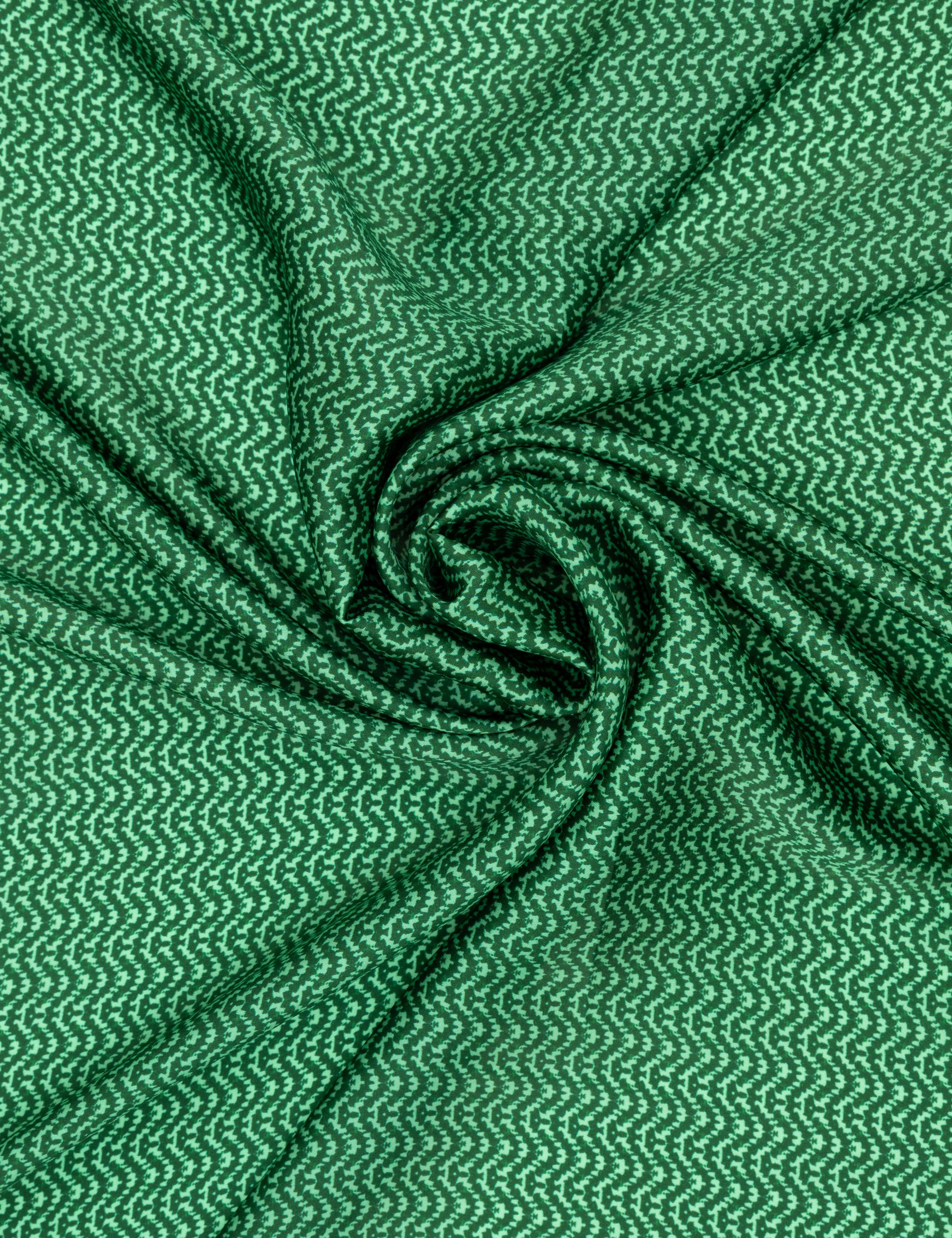 Yeşil Krep Saten Eşarp