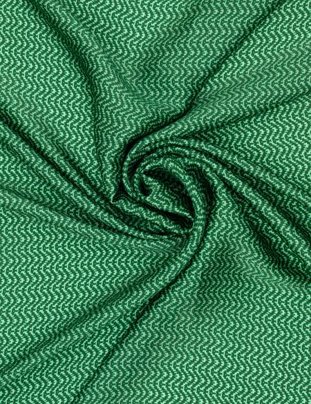 Yeşil Krep Saten Eşarp - 50303011005