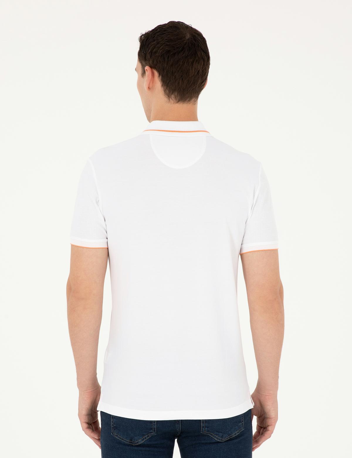 Beyaz Slim Fit Tişört - 50284317028