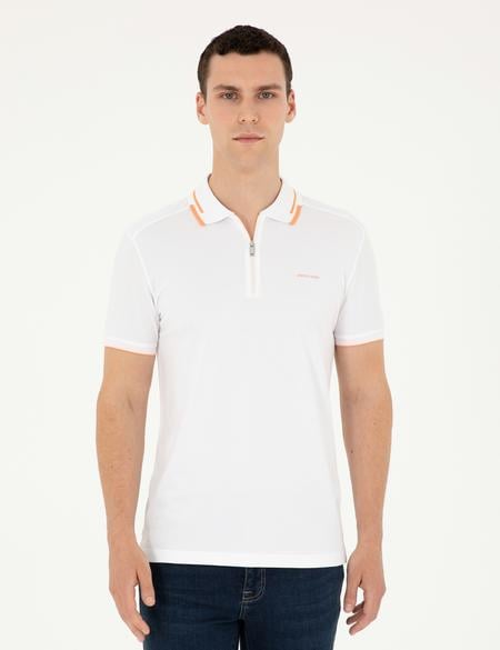 Beyaz Slim Fit Tişört - 50284317028