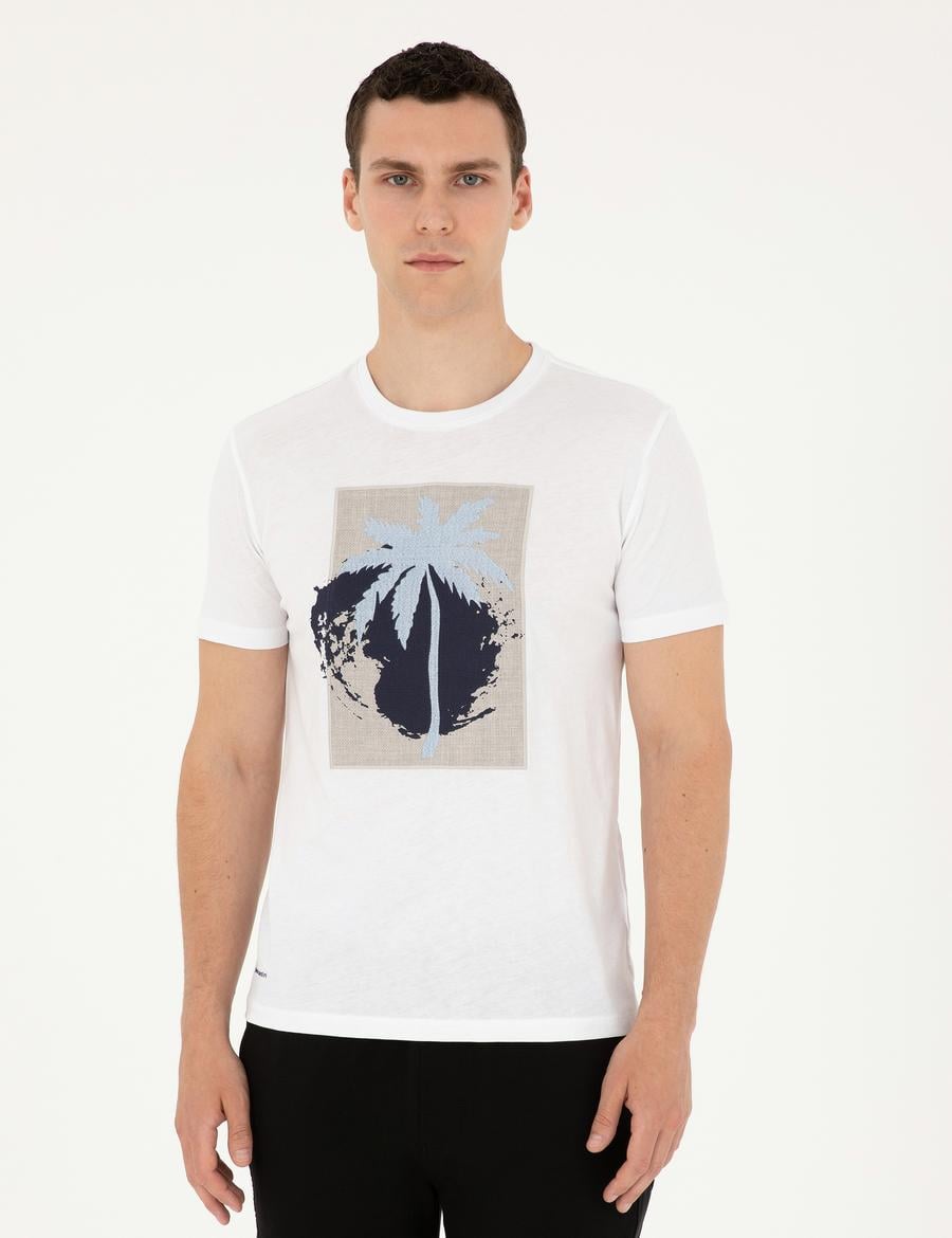 Beyaz Slim Fit Tişört