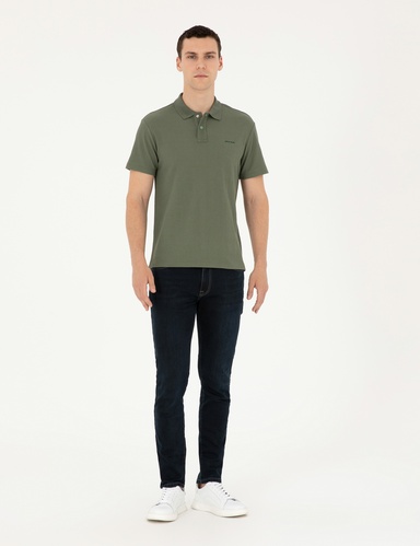 Koyu Lacivert Slim Fit Jean Pantolon